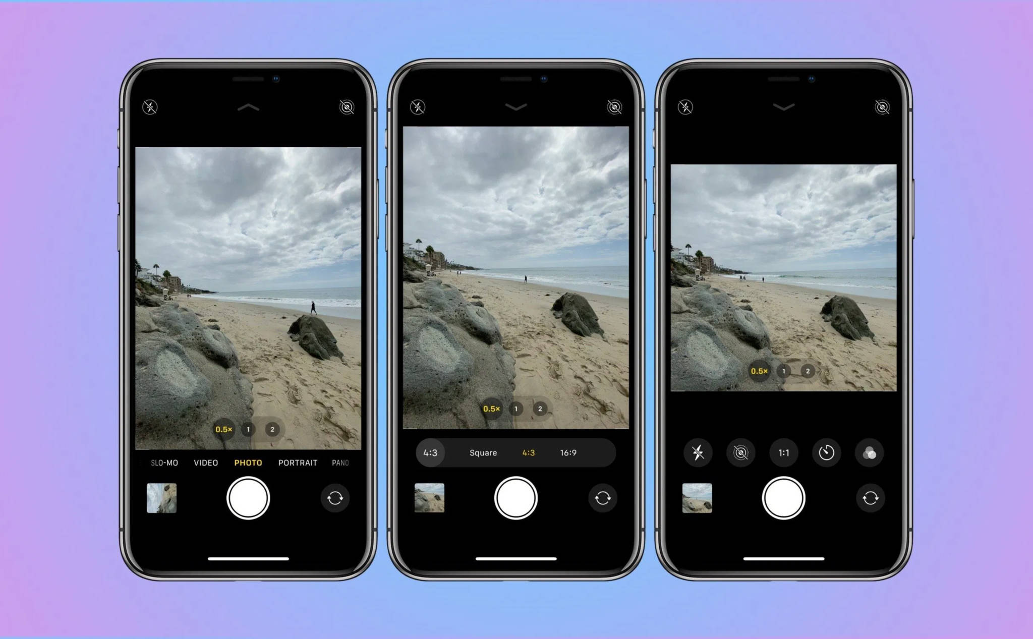 Cách chuyển tỉ lệ ảnh trong ứng dụng Camera mới của iPhone 11