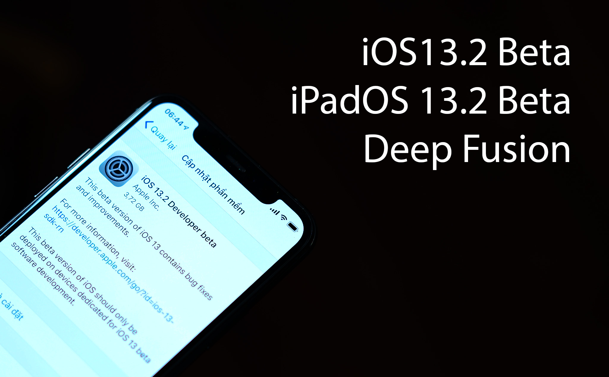 Đã có iOS13.2 Dev Beta: có thể có Deep Fusion