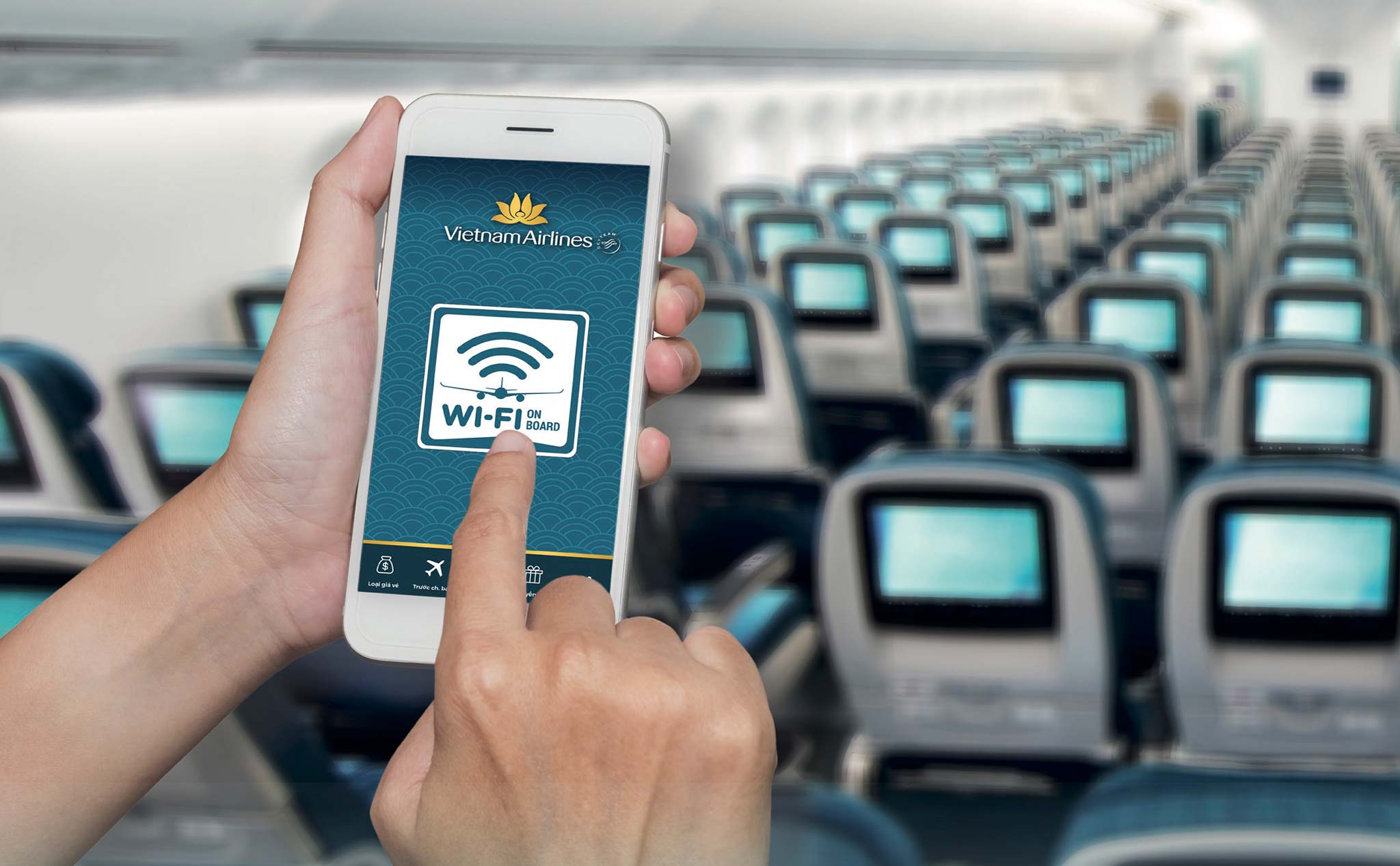 Vietnam Airlines cung cấp Wi-Fi trên máy bay từ ngày 10/10/2019: từ 75.000 đồng