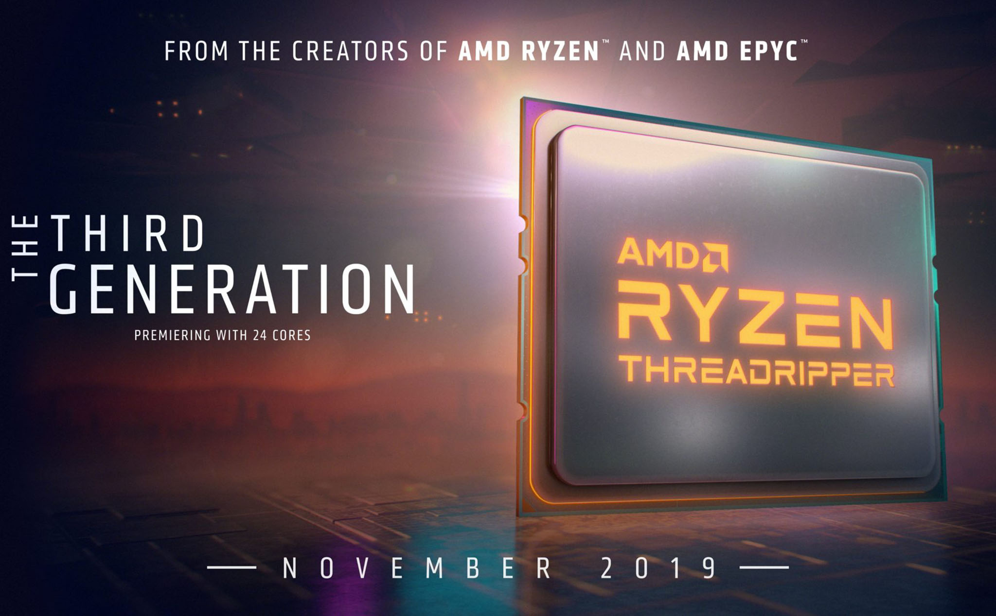 Ryzen Threadripper 3000 series, tối đa 64 nhân sẽ xuất hiện vào tháng 11 cùng loạt chipset mới