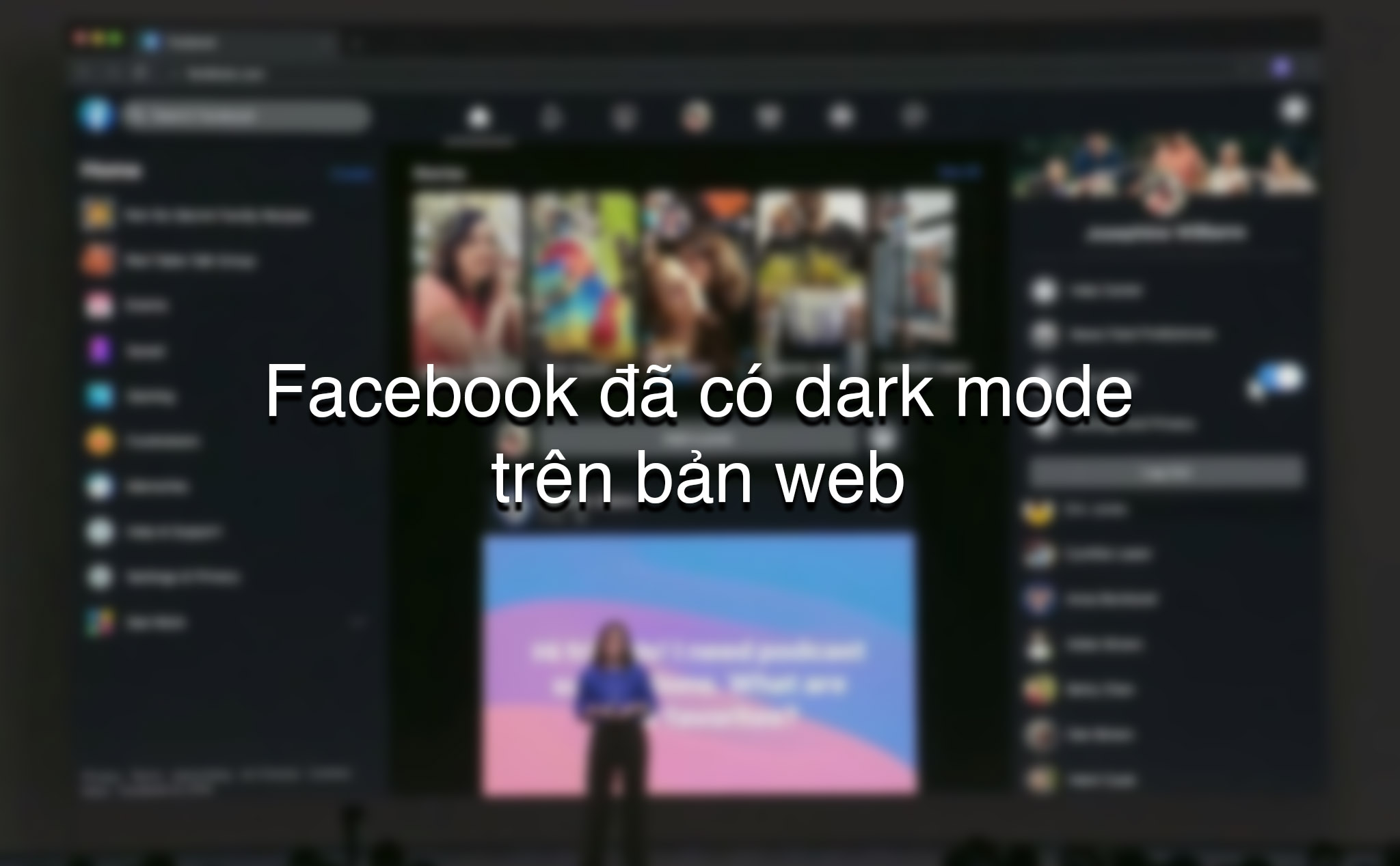 Facebook bắt đầu thử nghiệm giao diện web mới, kèm cả dark mode