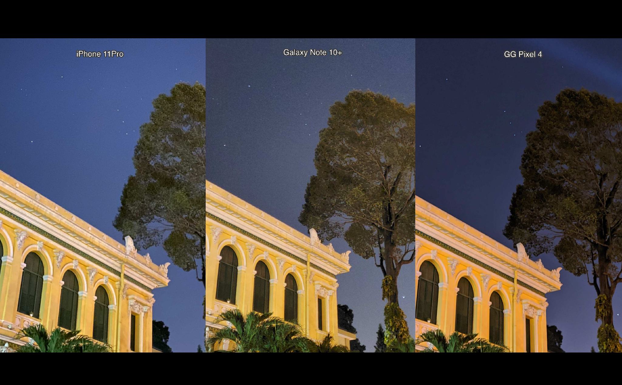 Chụp Night mode trên iPhone 11Pro | GG Pixel 4 | Galaxy Note 10+