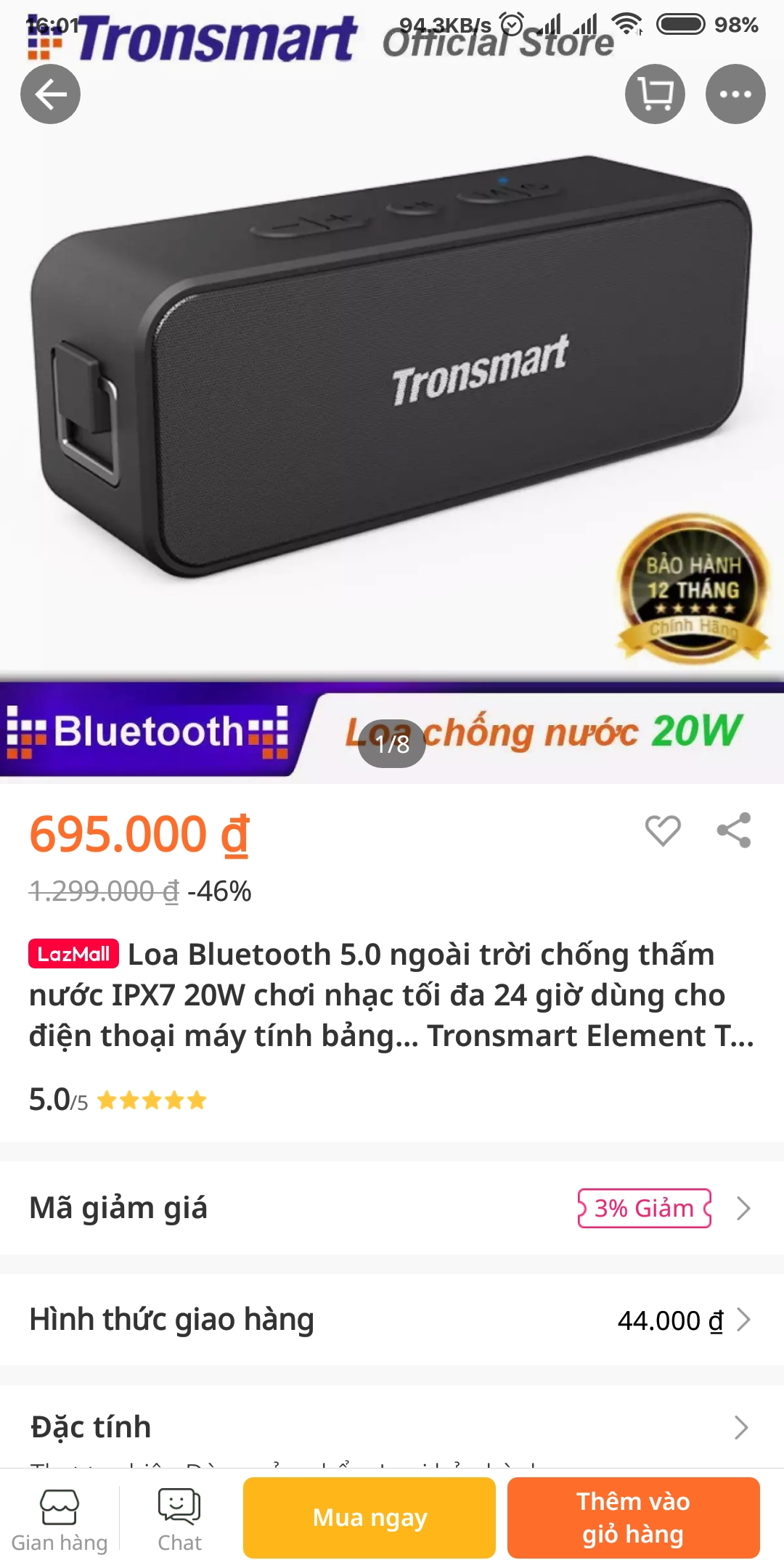 Chào các bác, kinh tế của em hiện giờ có 500k (+/- 100k) thì nên mua loa Bluetooth nào ổn nhất tầm