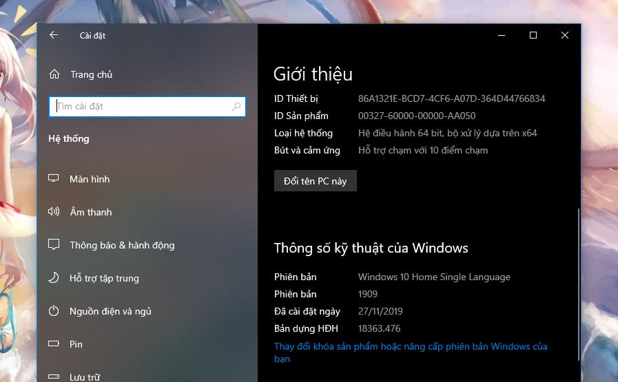 Cách cài đặt Gói giao diện Tiếng Việt trên Windows 10 Home Single Language