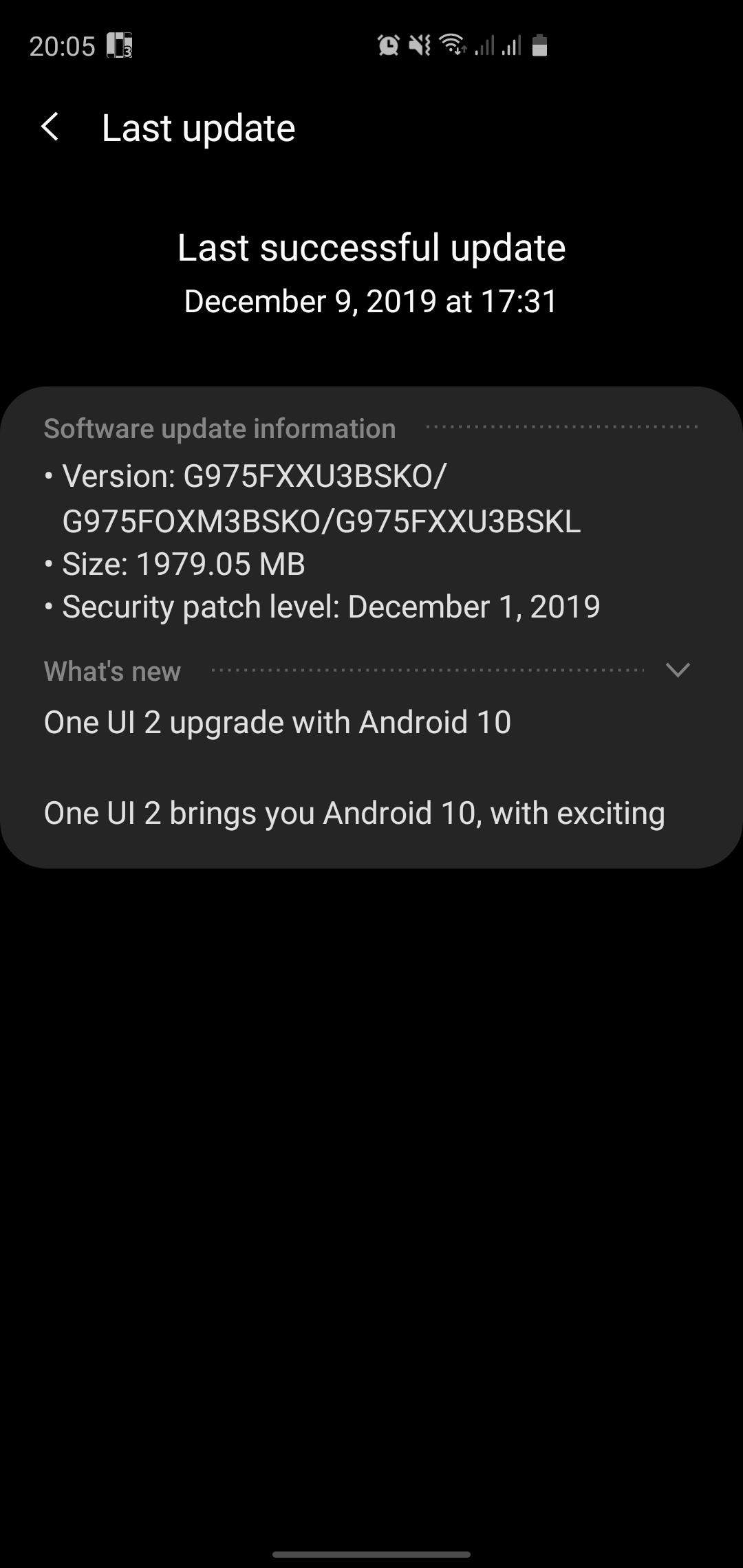 Samsung vừa tung bản cập nhật Android 10 cho S10+