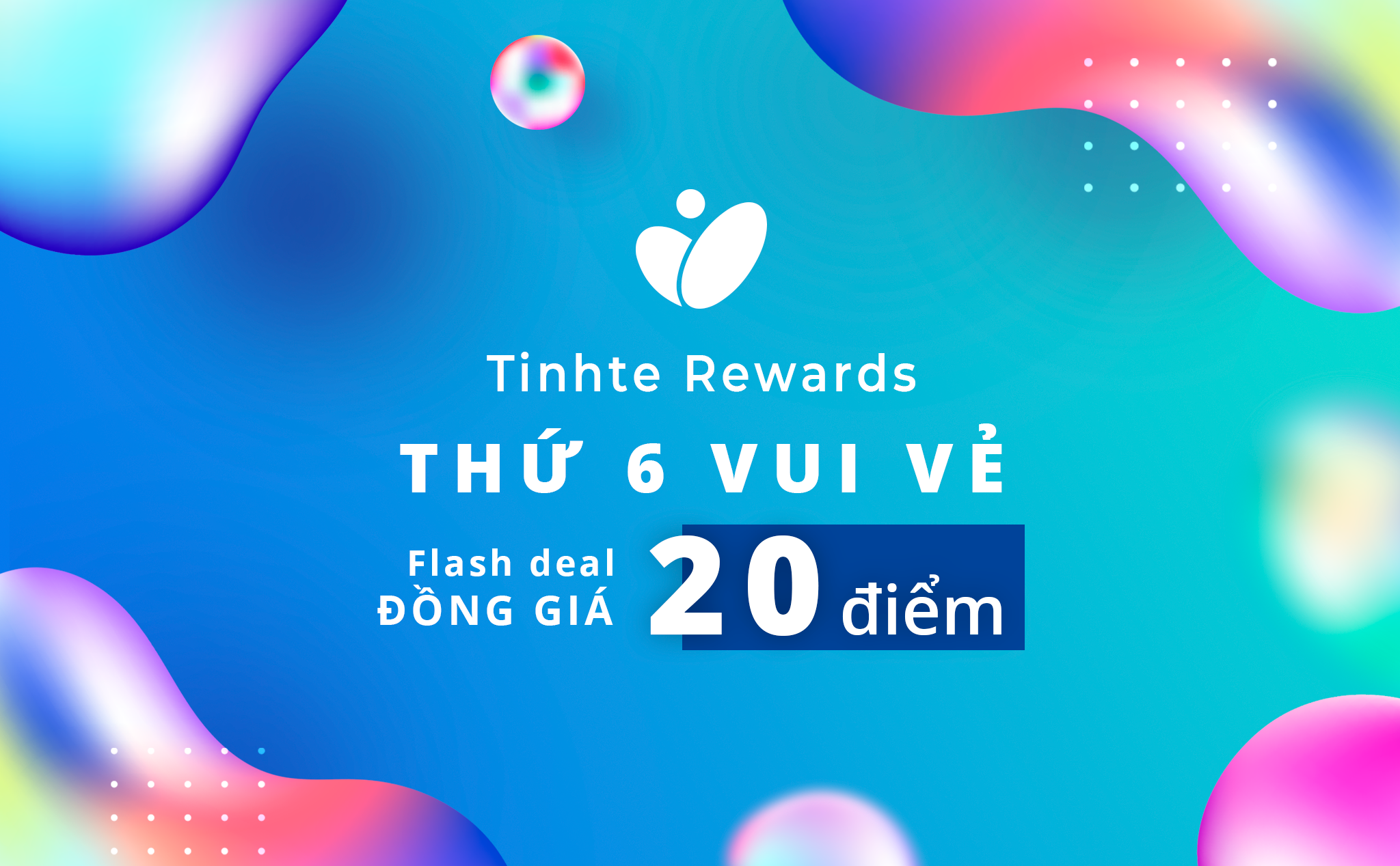 Tinhte Rewards: Chỉ 20 điểm đổi deal Shopee, 3KShop, Bitis, NhacCuaTui