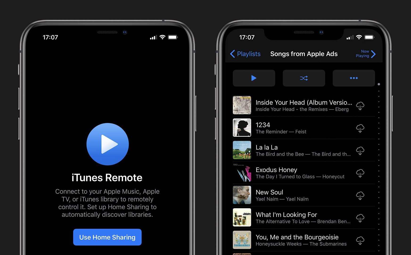 Cập nhật iTunes Remote trên iOS: thêm Dark Mode, hỗ trợ tốt hơn cho Music và TV trên macOS Catalina