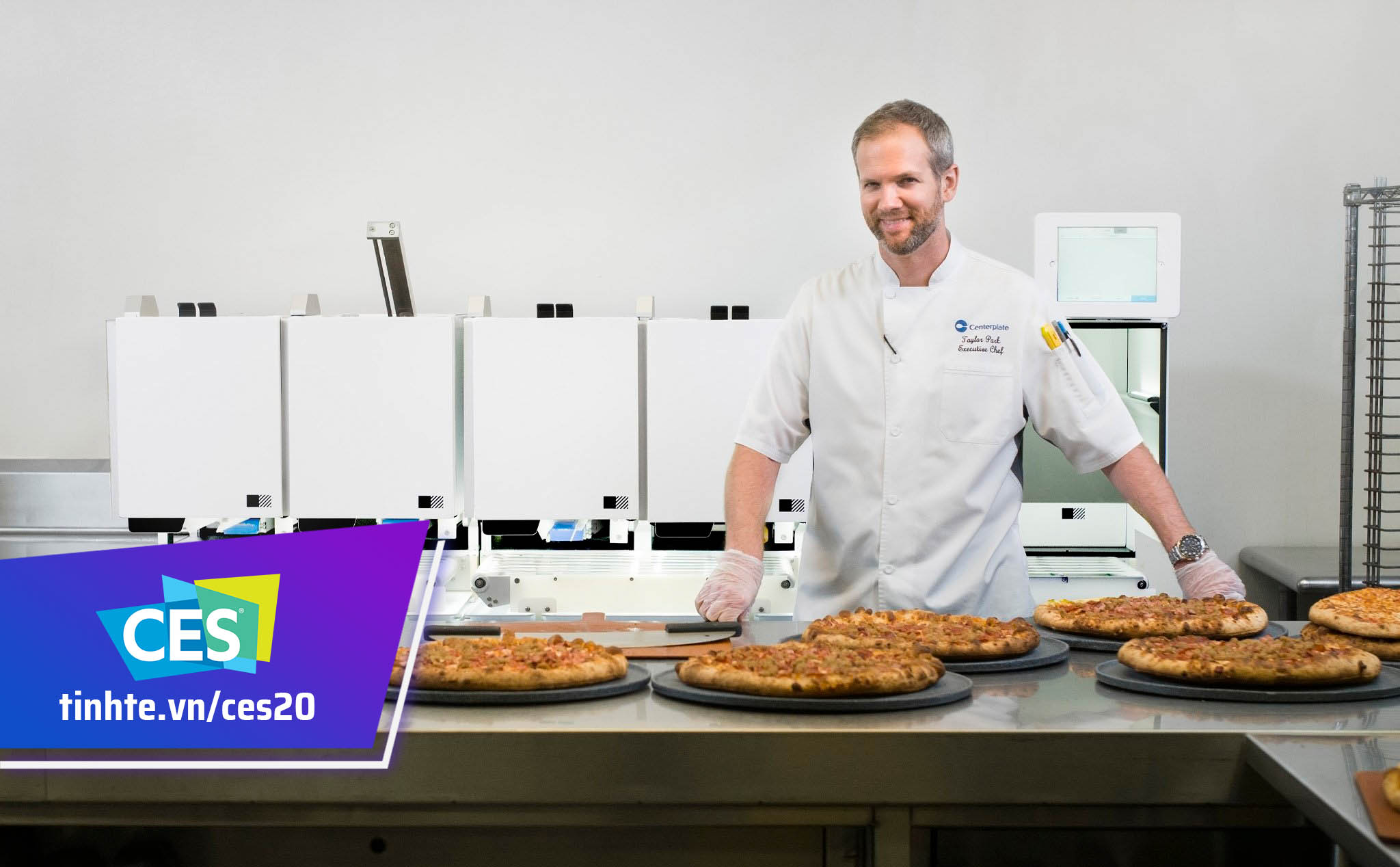 Picnic: Máy làm pizza tự động, "sản xuất" được 300 chiếc bánh mỗi giờ