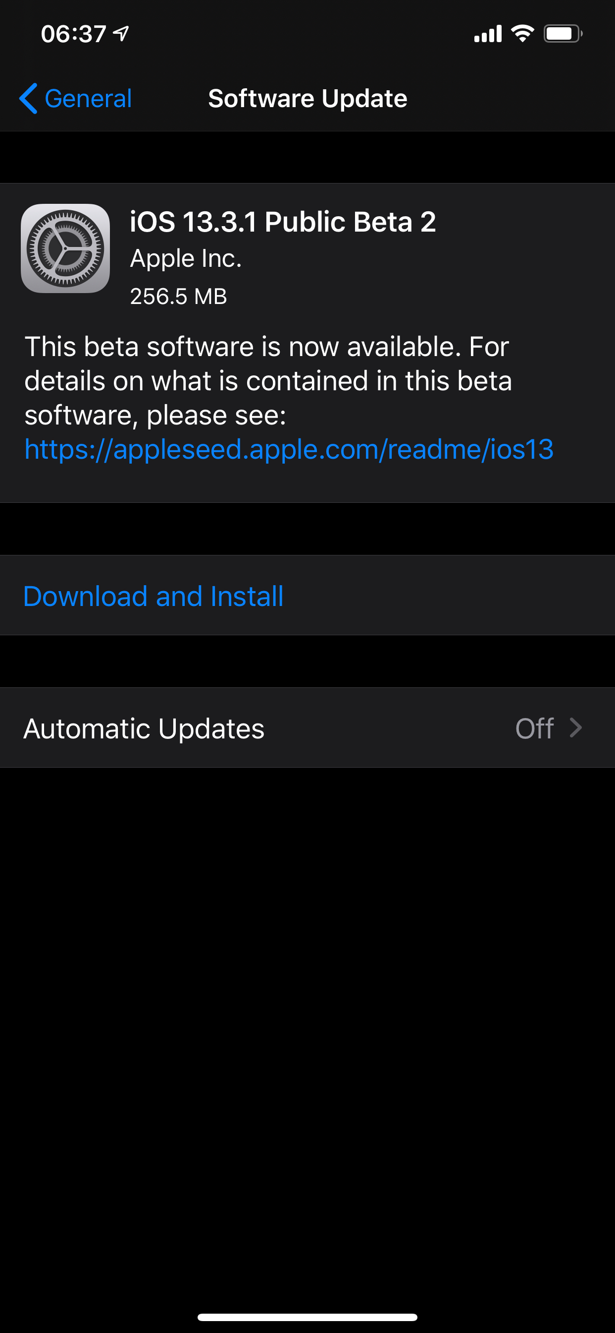 Apple tiếp tục phát hành 13.3.1 beta 2