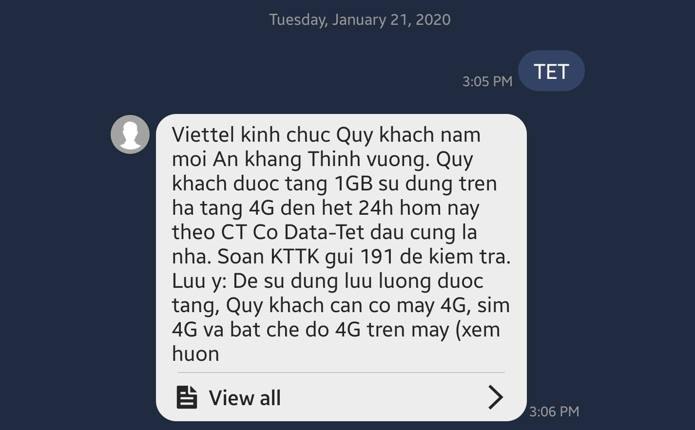 #Tet20: Nhắc nhẹ chỉ còn 3 ngày nữa để nhận 1GB - 7GB data miễn phí từ Viettel