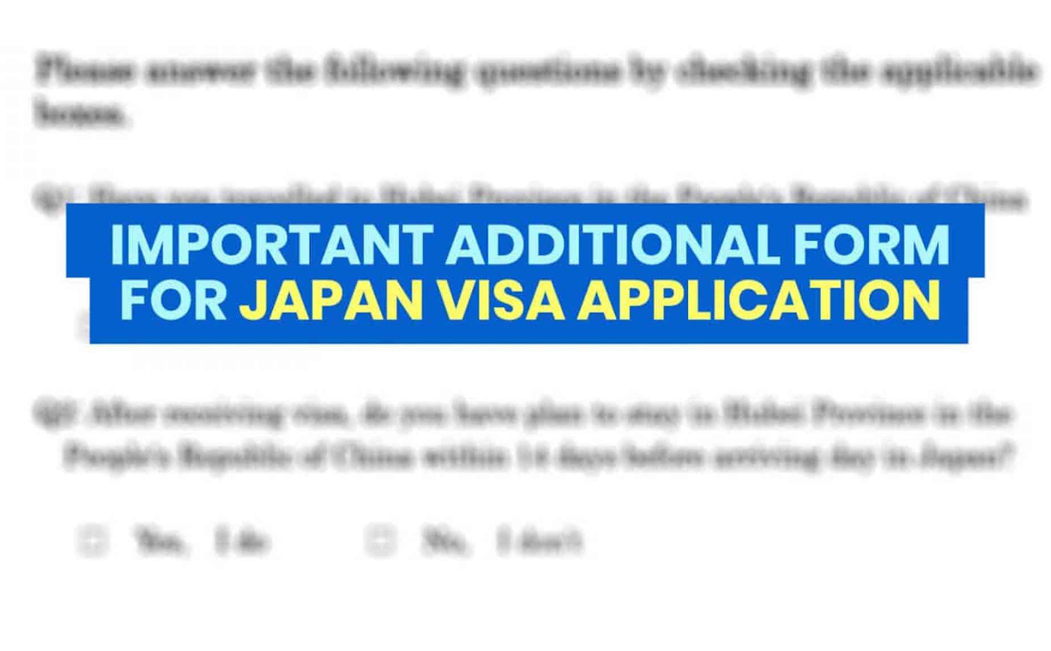 Nhật Bản thắt chặt Visa, có quyền từ chối nhập cảnh dù đã có Visa nhưng đã đến Hồ Bắc