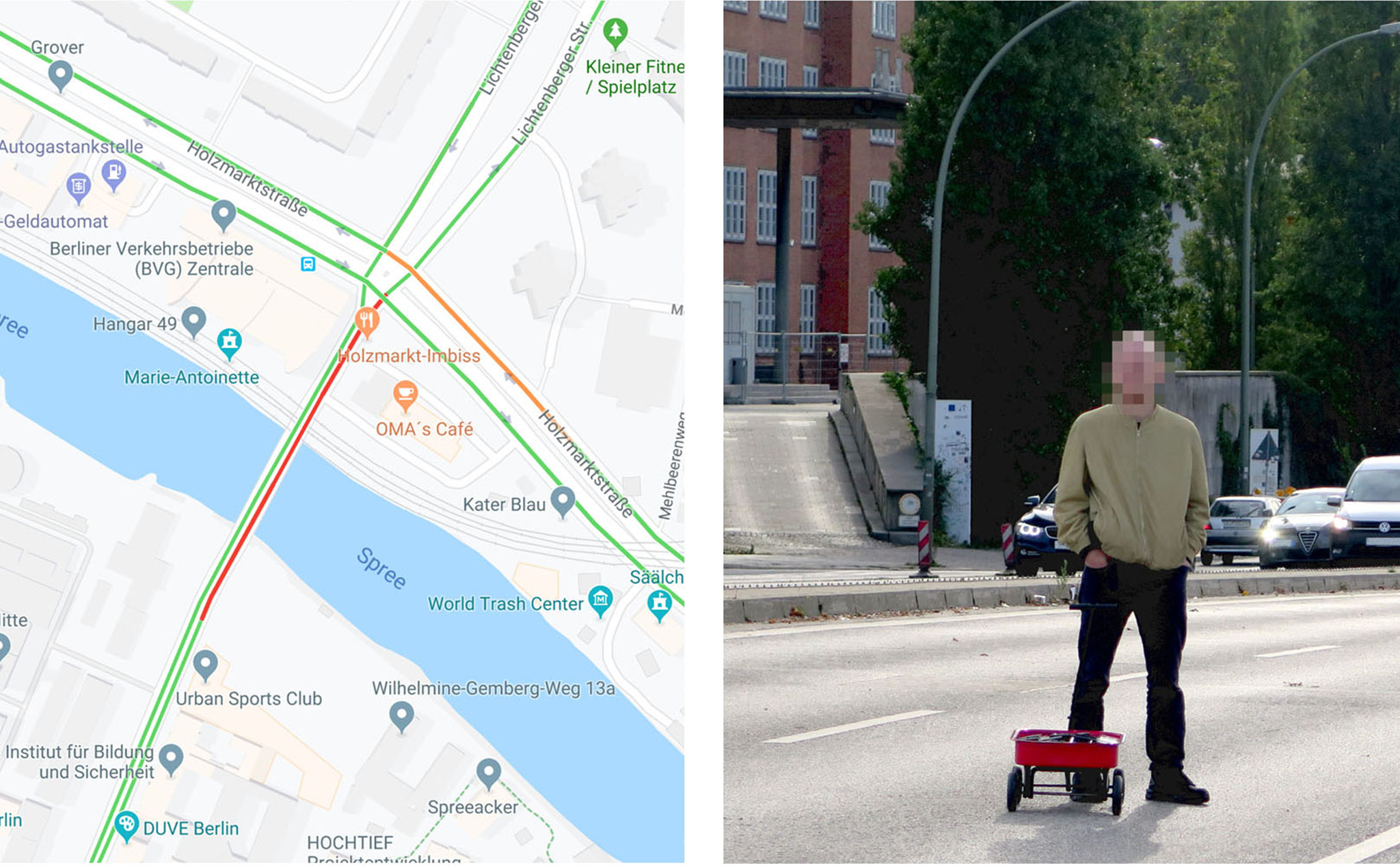 Kéo 99 cái điện thoại ra đường để "hack" Google Maps tạo ra ùn tắc giao thông giả