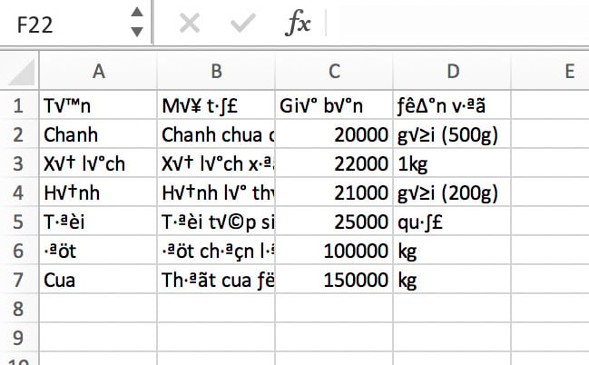 Cách sửa lỗi file CSV tiếng Việt khi mở bằng Excel