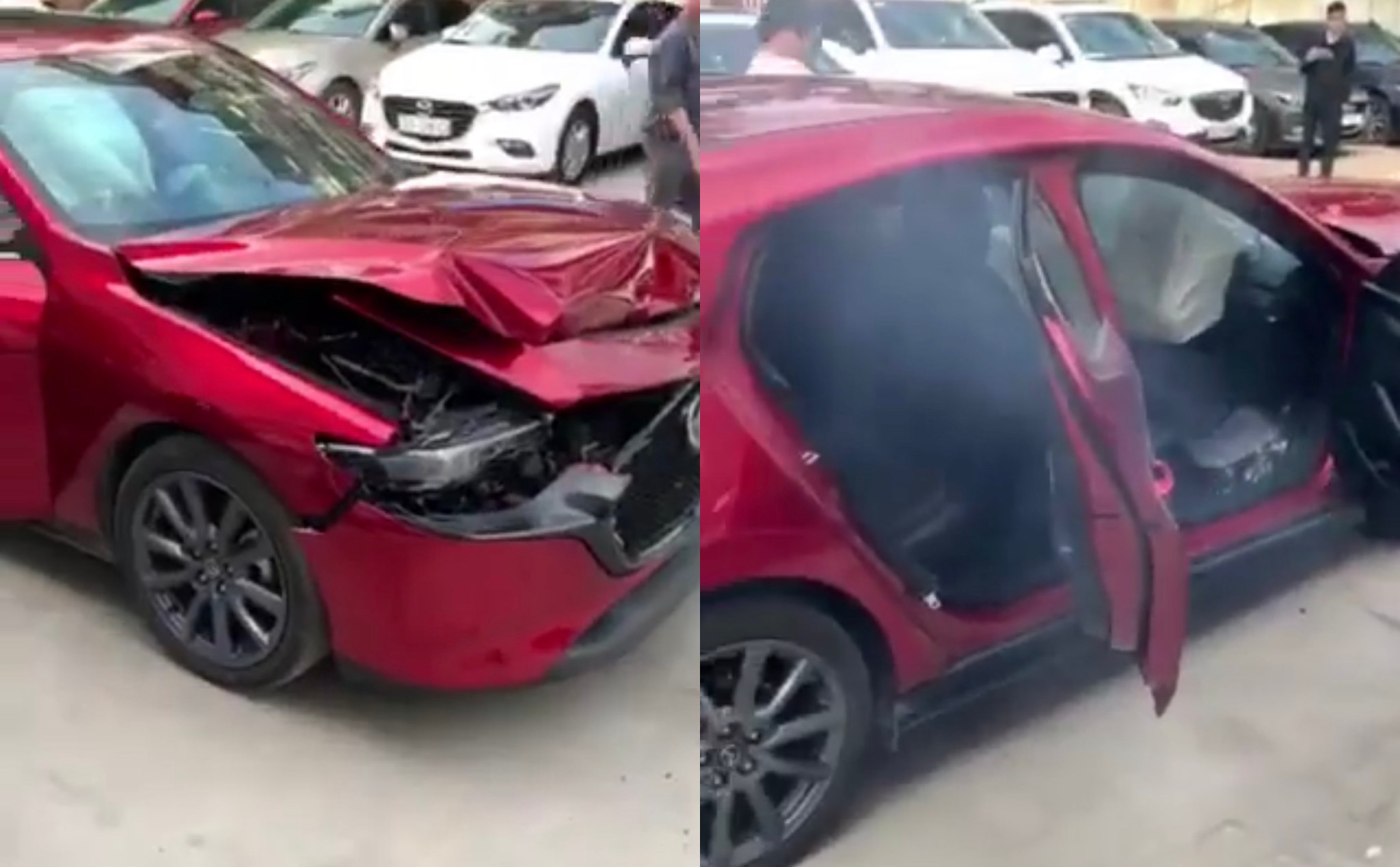 Một xe Mazda 3 All New 2019 gặp sự cố khi thử tính năng phanh khẩn cấp, lỗi do đâu?