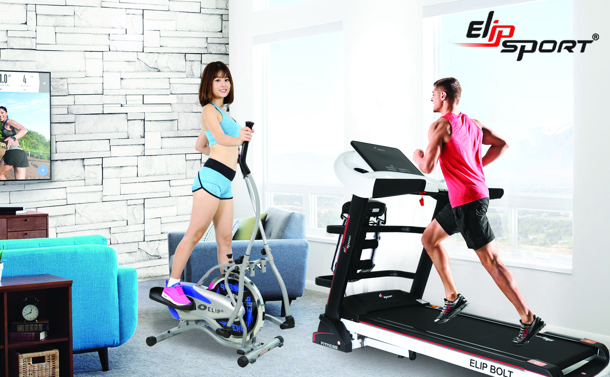 [QC] Trải nghiệm Gym tại nhà trong mùa dịch với máy chạy bộ Elipsport