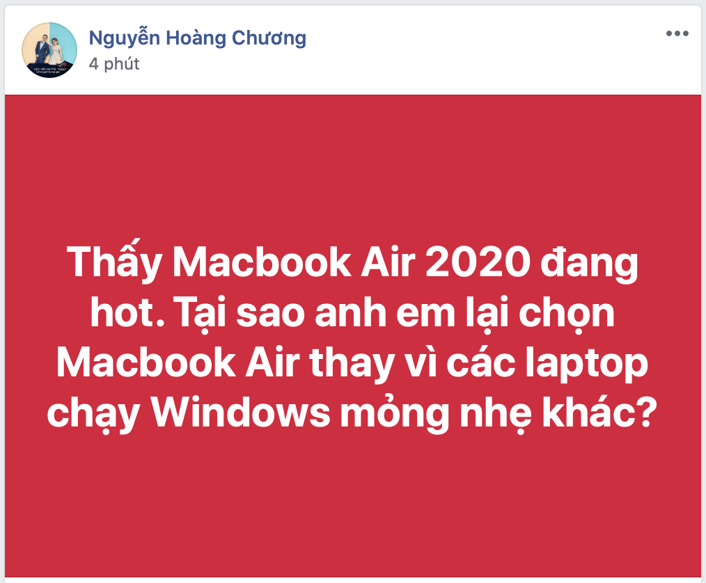 Tại sao lại chọn Macbook Air thay vì các máy laptop Win mỏng nhẹ khác?