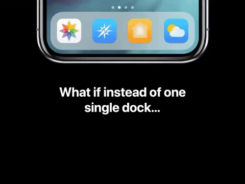 [iOS 14 Concept] Ý tưởng mới cho thanh dock dưới màn hình chính iPhone