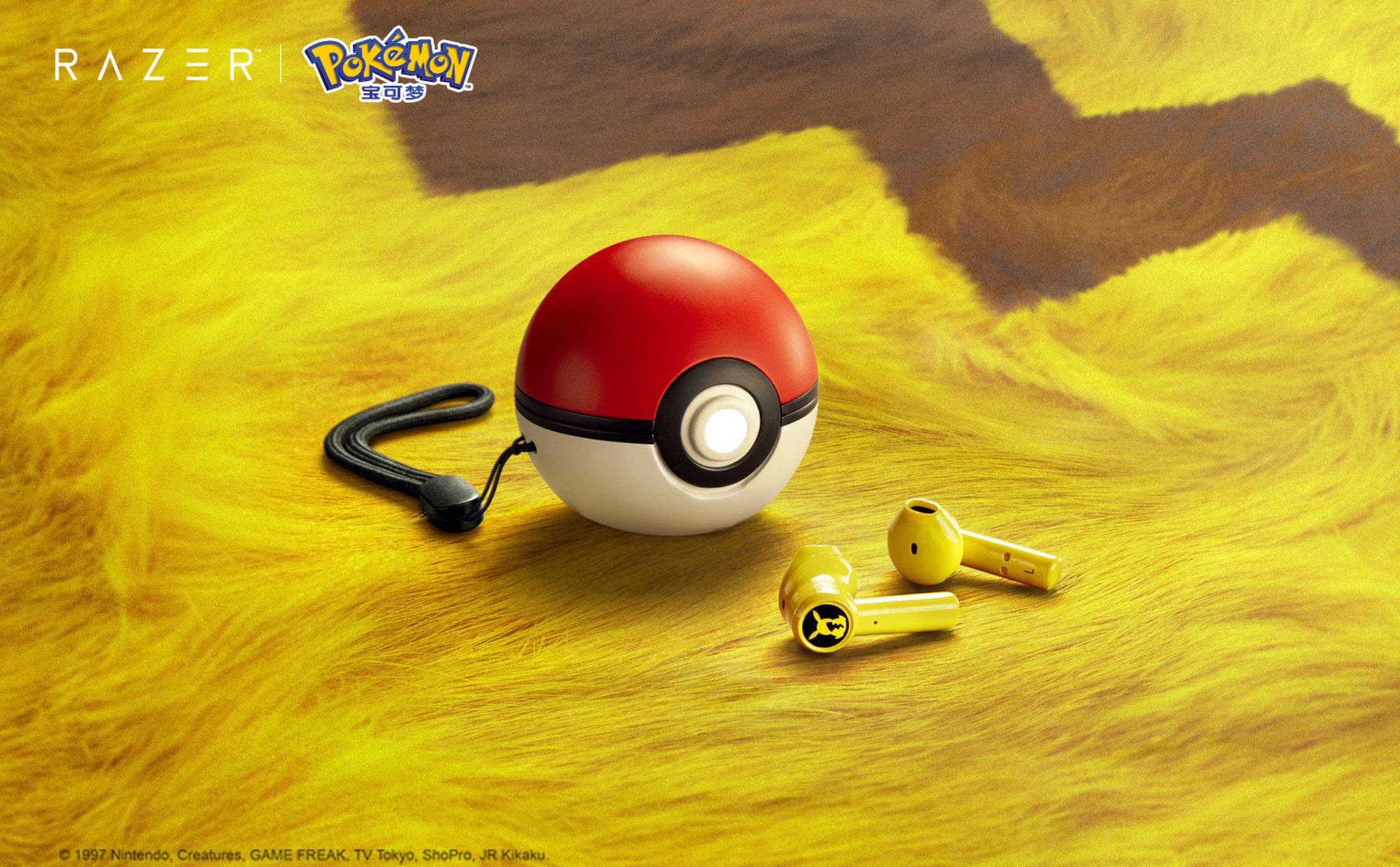 Razer Hammerhead True Wireless Pikachu: Case sạc là cả một trái Pokeball xinh xắn