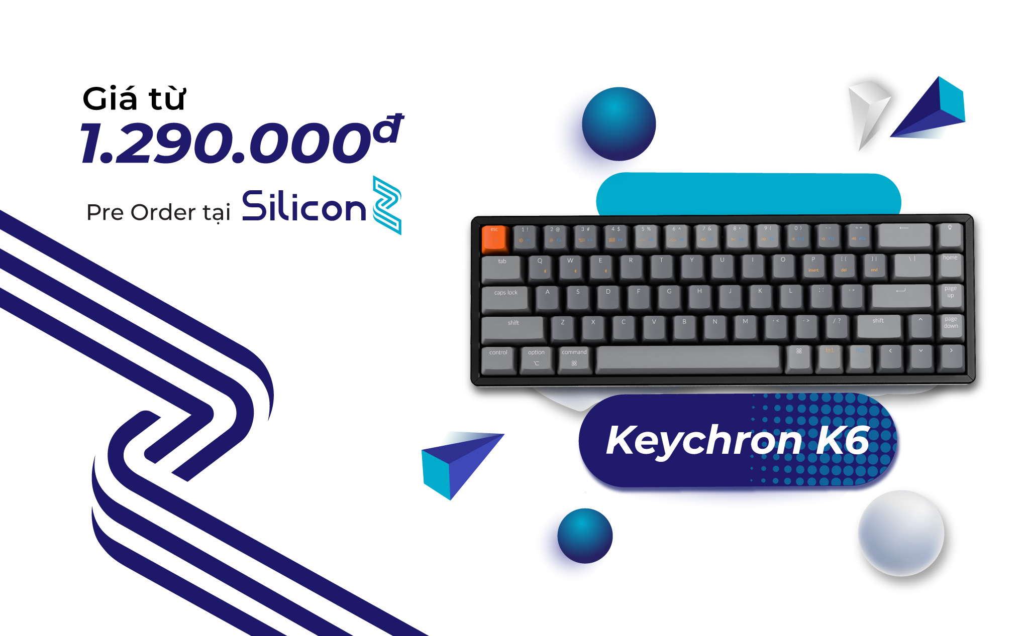 [QC] Pre-Order Keychron K6 với giá cực sốc từ 1.290.000 đồng - Số lượng có hạn