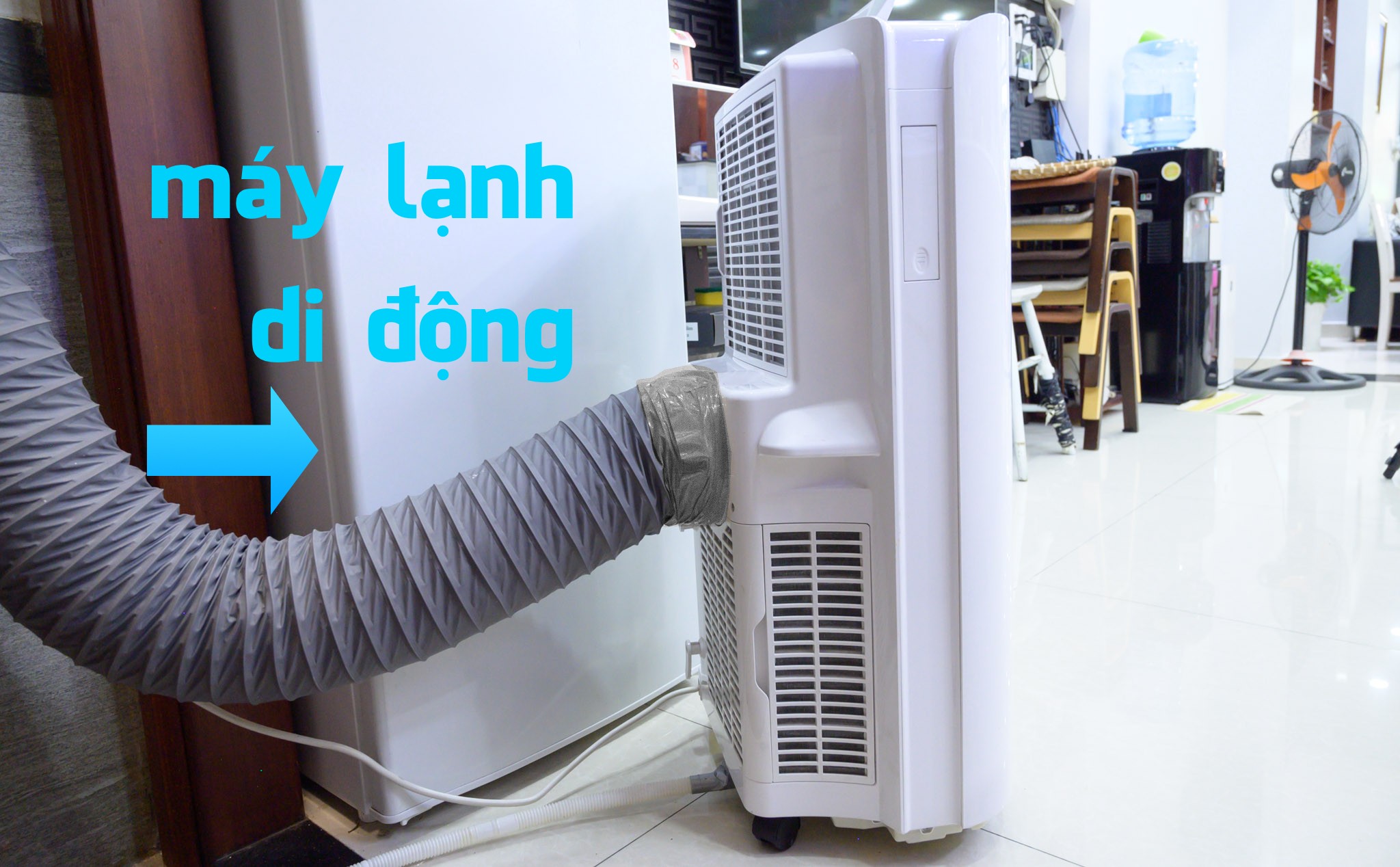 Chia sẻ thêm về máy lạnh di động mình đang dùng: Làm mát nhanh, phù hợp không gian mở, hơi ồn