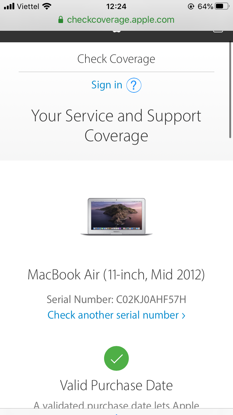 Macbook serial 2012 nhưng about this mac lại là early 2014