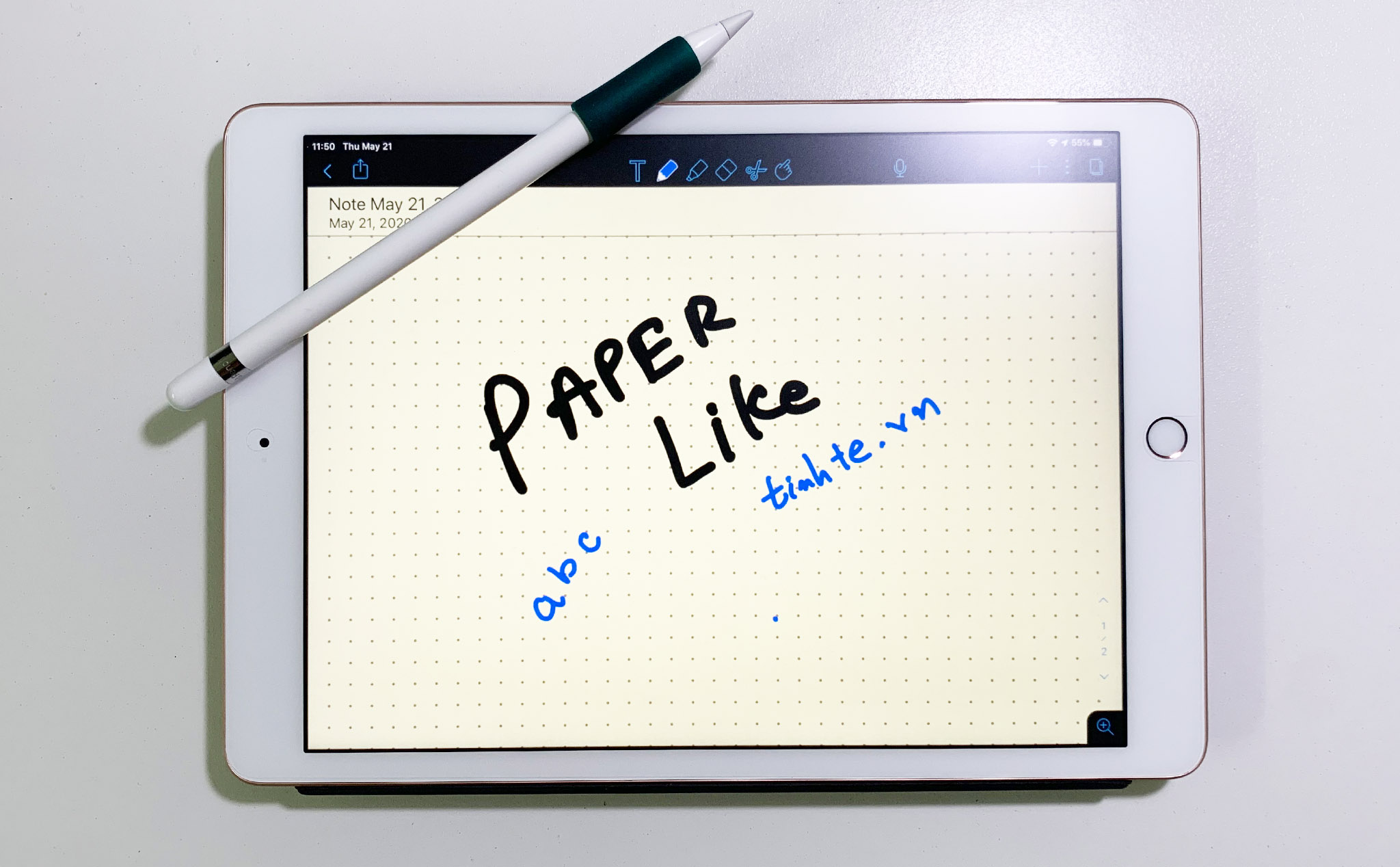 Chia sẻ nhanh về miếng dán Paper like film ESR dành cho iPad 10.2