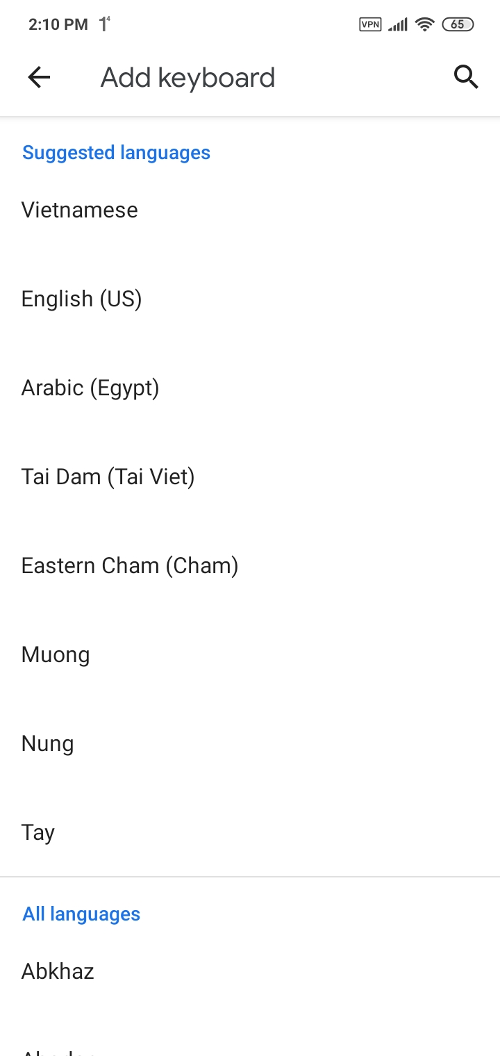 Bản update mới của Gboard vừa bổ sung các ngôn ngữ dân tộc VN