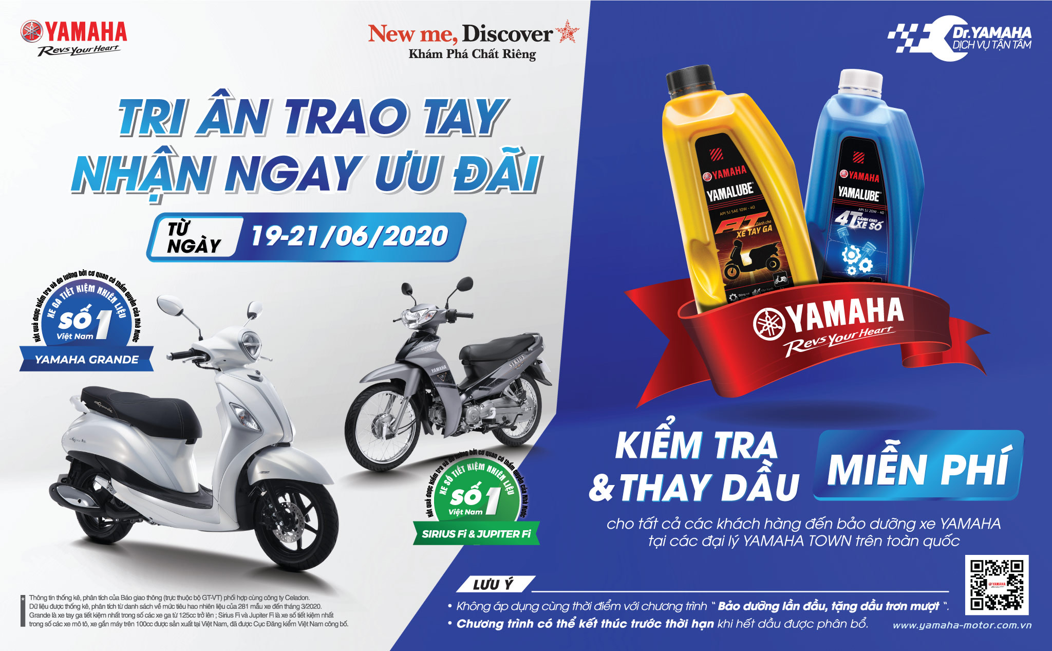 [QC] Yamaha triển khai chương trình thay dầu miễn phí cho khách hàng trên toàn quốc