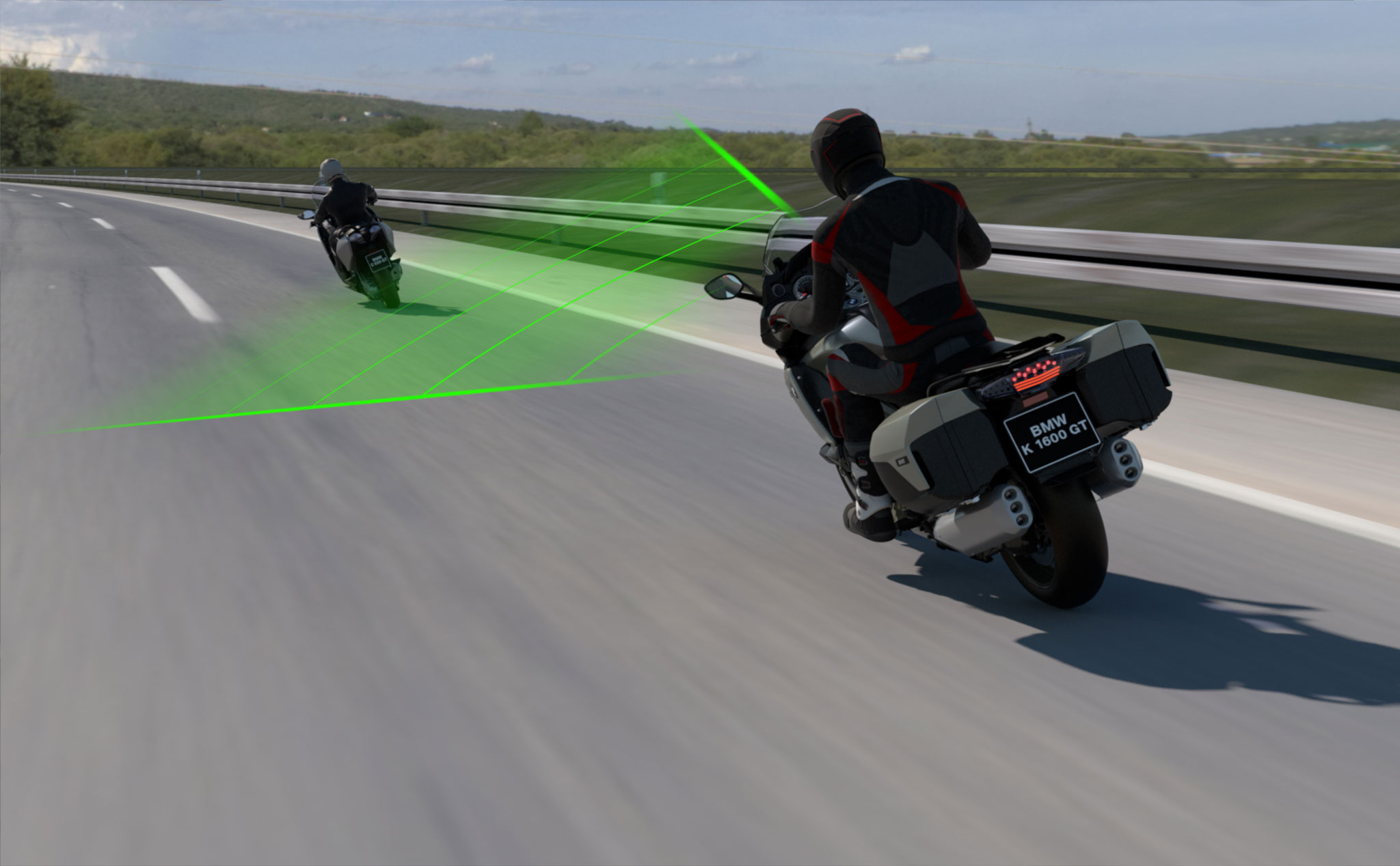 BMW Motorrad Active Cruise Control: giới hạn tốc độ, tự động giữ khoảng cách với xe trước