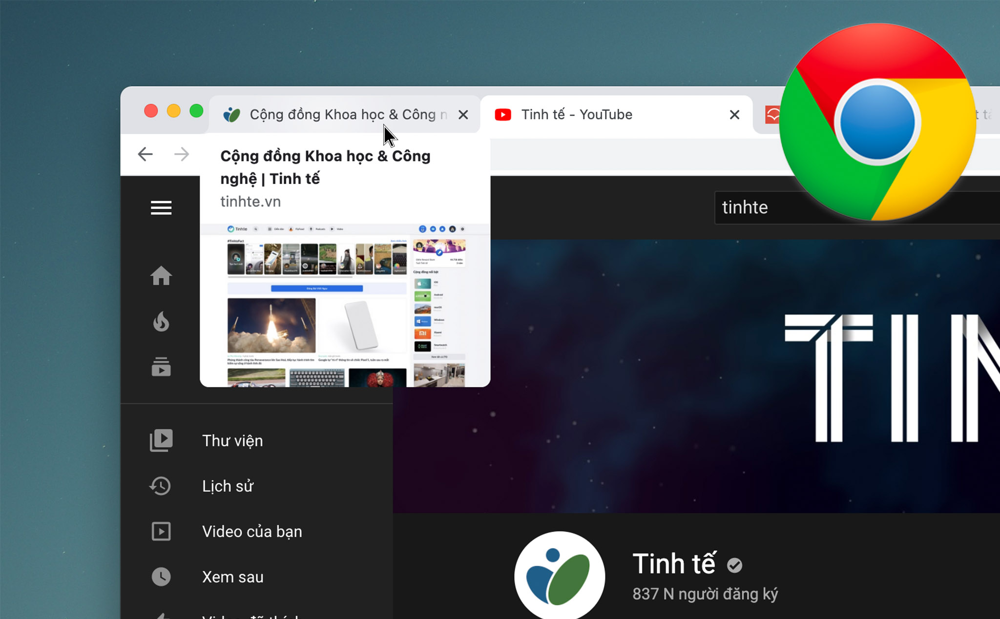 Bật tính năng xem trước Tab trong Chrome giống Safari trên macOS Big Sur