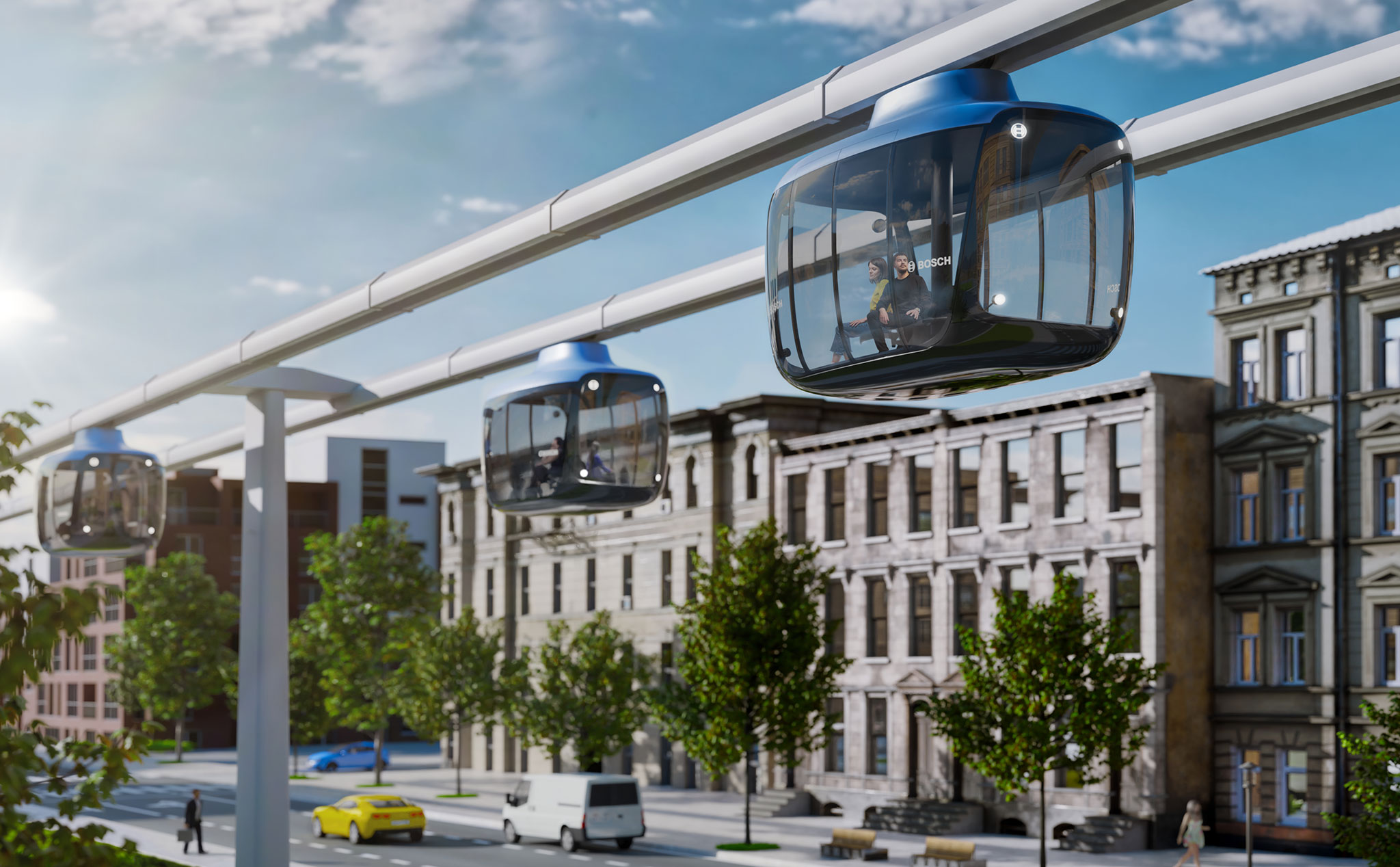 Đây là ý tưởng về phương tiện giao thông công cộng trong tương lai của Bosch