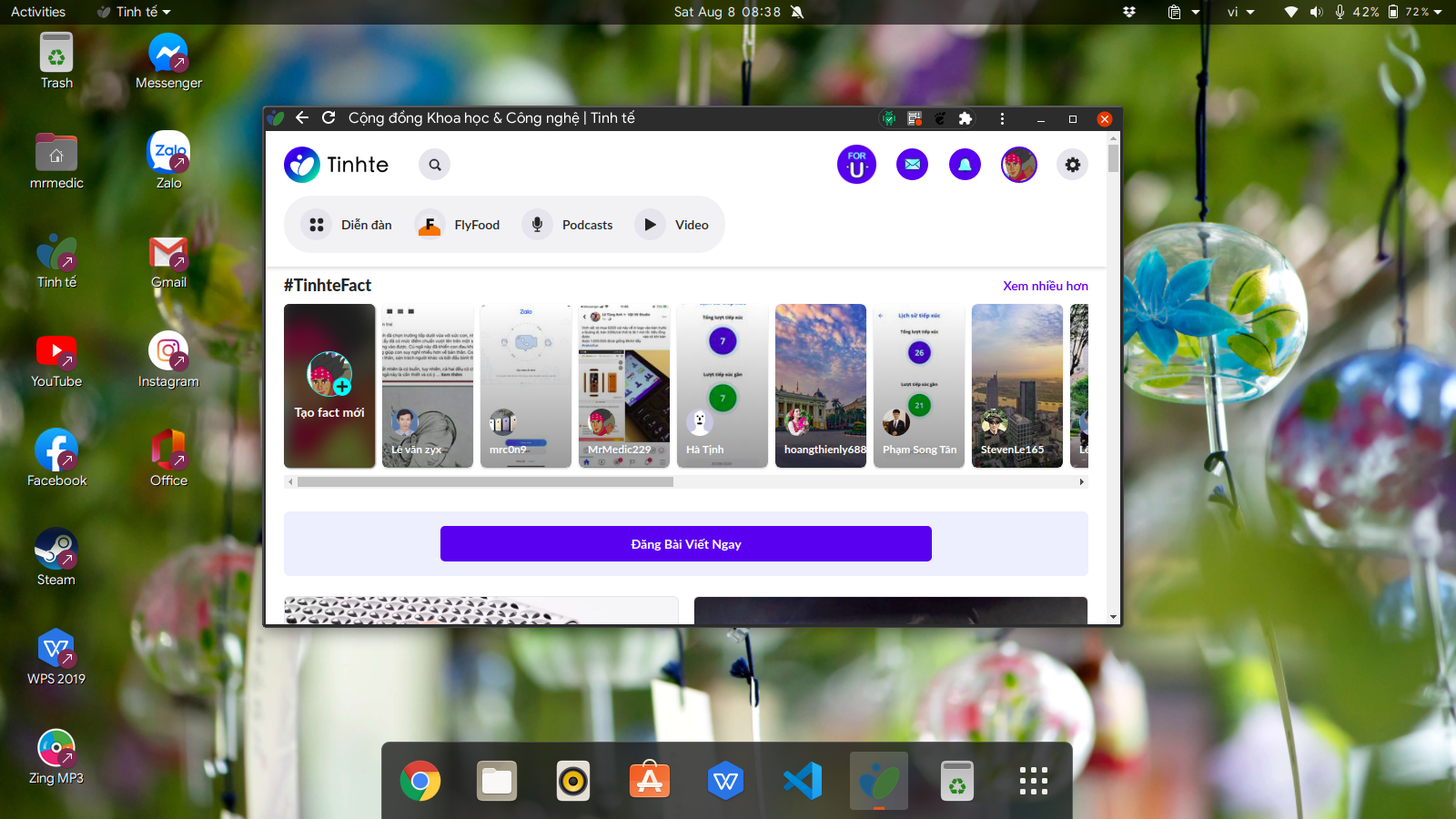 Web app Tinh Tế trên Ubuntu