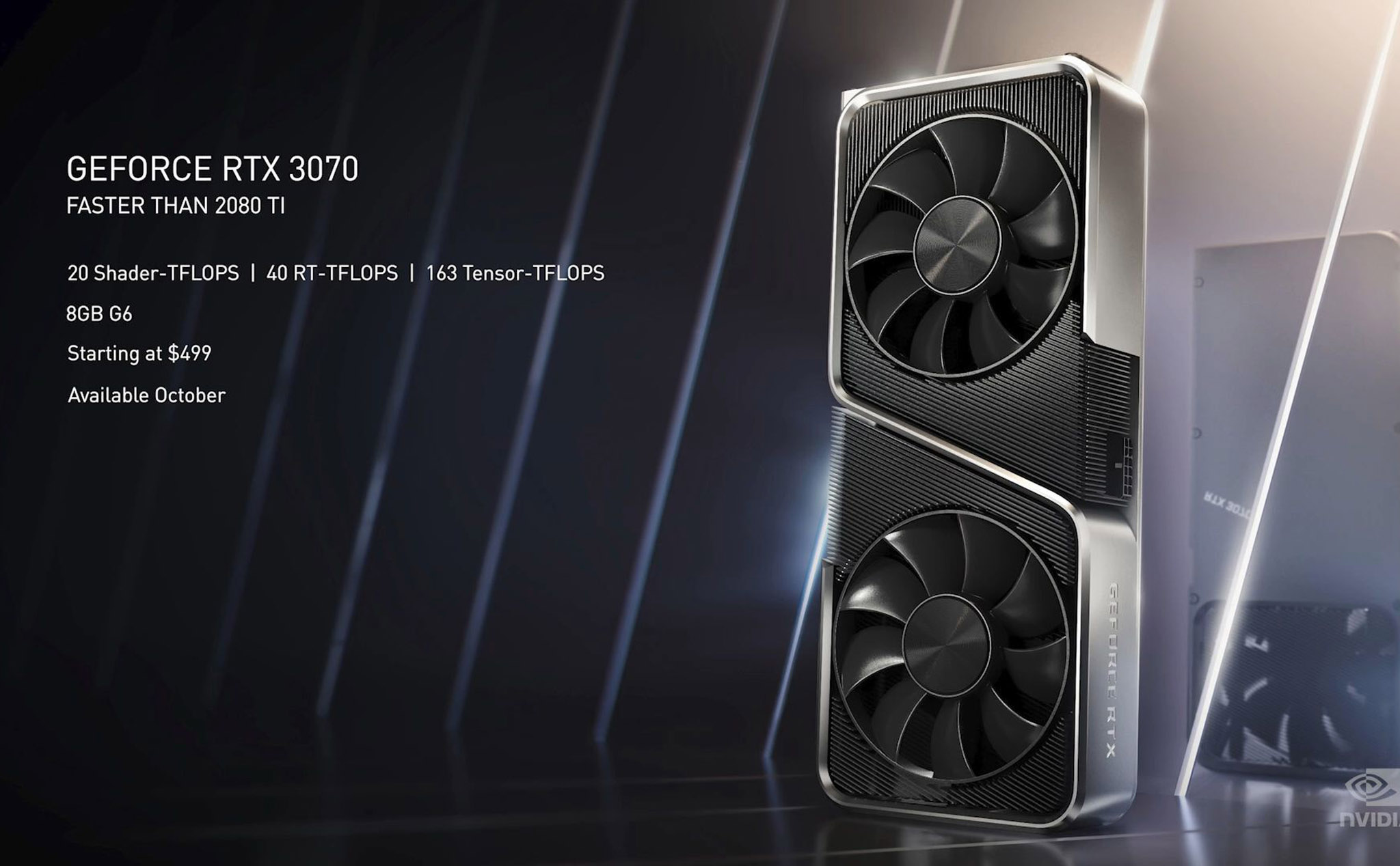 Nvidia Geforce RTX 3070: Mạnh hơn 2080 Ti, 499 USD, “ông vua” chơi game tầm trung