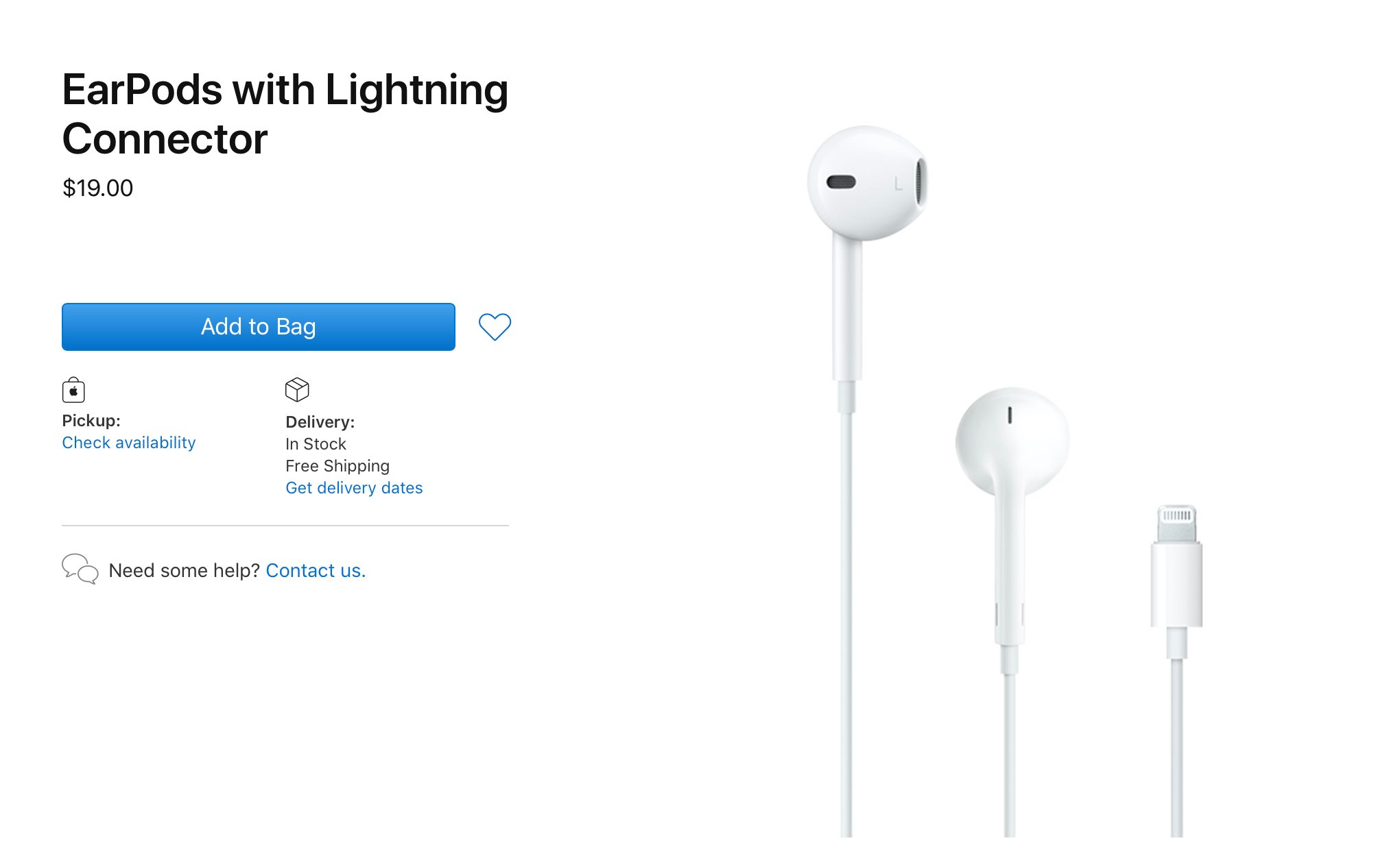 Apple giảm giá 10$ tai nghe EarPods Lingning và củ sạc trên Apple Store