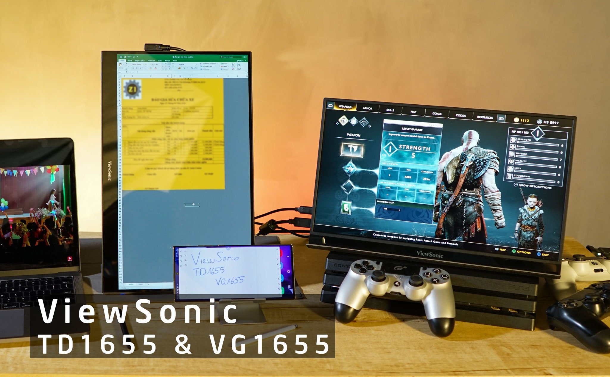 Trên tay màn hình di động TD1655 và VG1655 của ViewSonic: Trợ năng gọn nhẹ thích hợp di chuyển