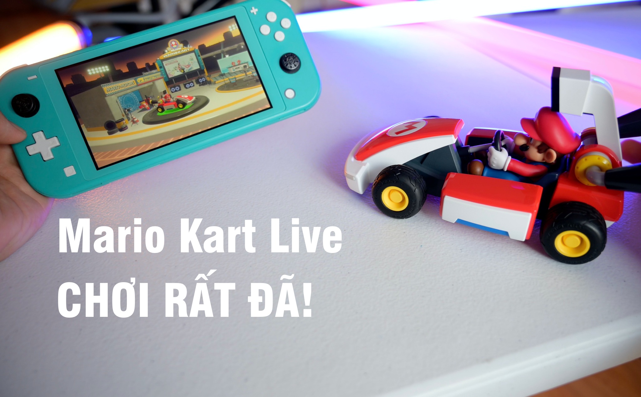 Chơi Mario Kart cực kỳ đã với bộ MKLive: Tạo đường đua, đua xe thực tế tại nhà rất vui