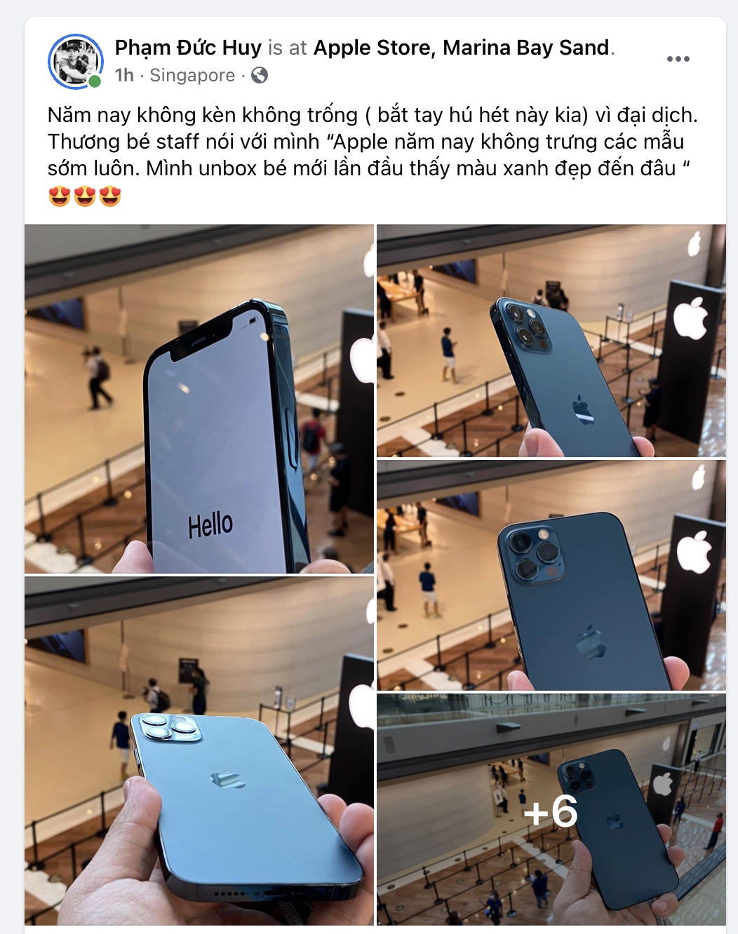 Bạn mình ở Singapore đã nhận được iPhone mới