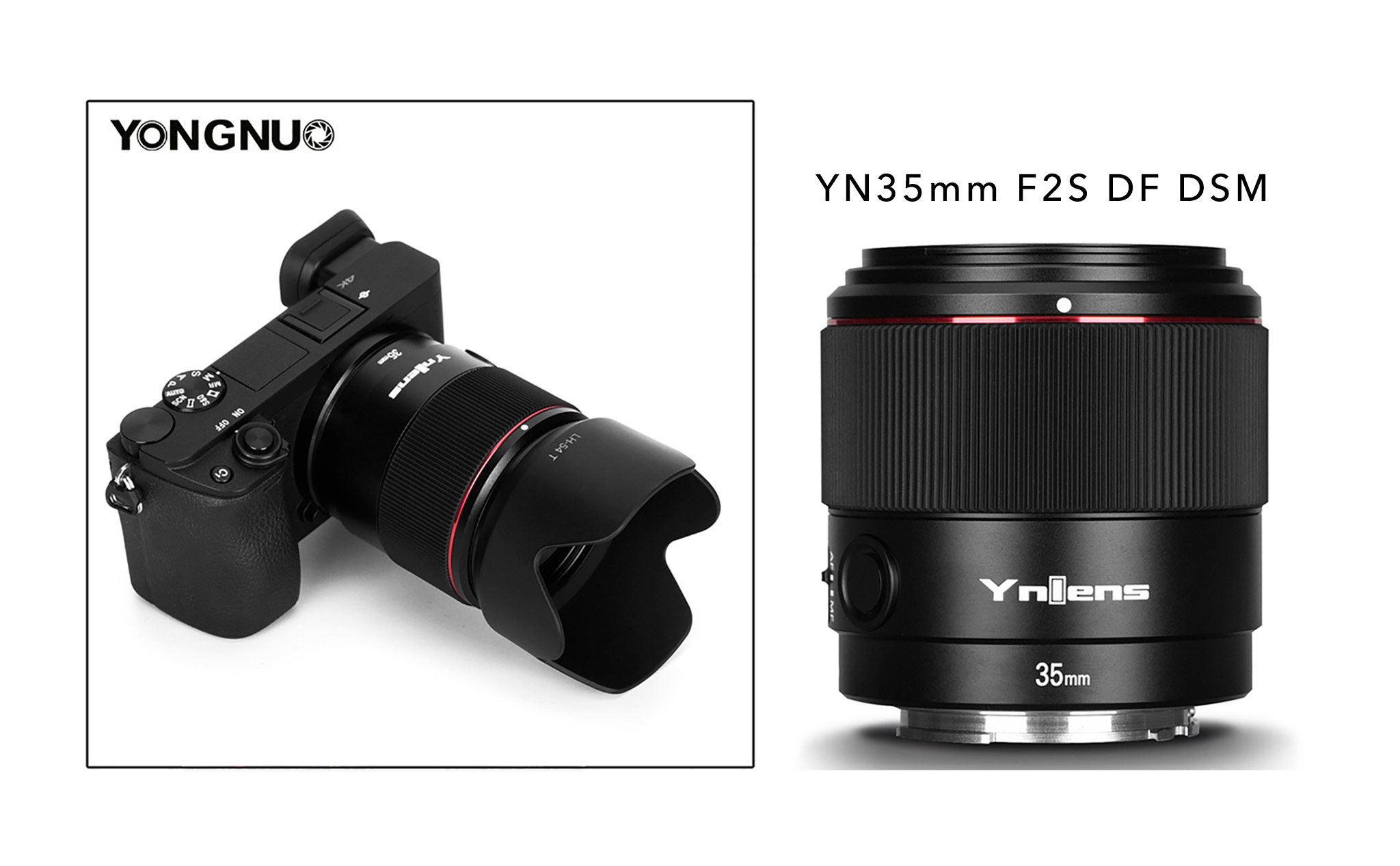 Yongnuo ra mắt ống kính 35mm F2S DF DSM lấy nét tự động cho máy ảnh fullframe Sony