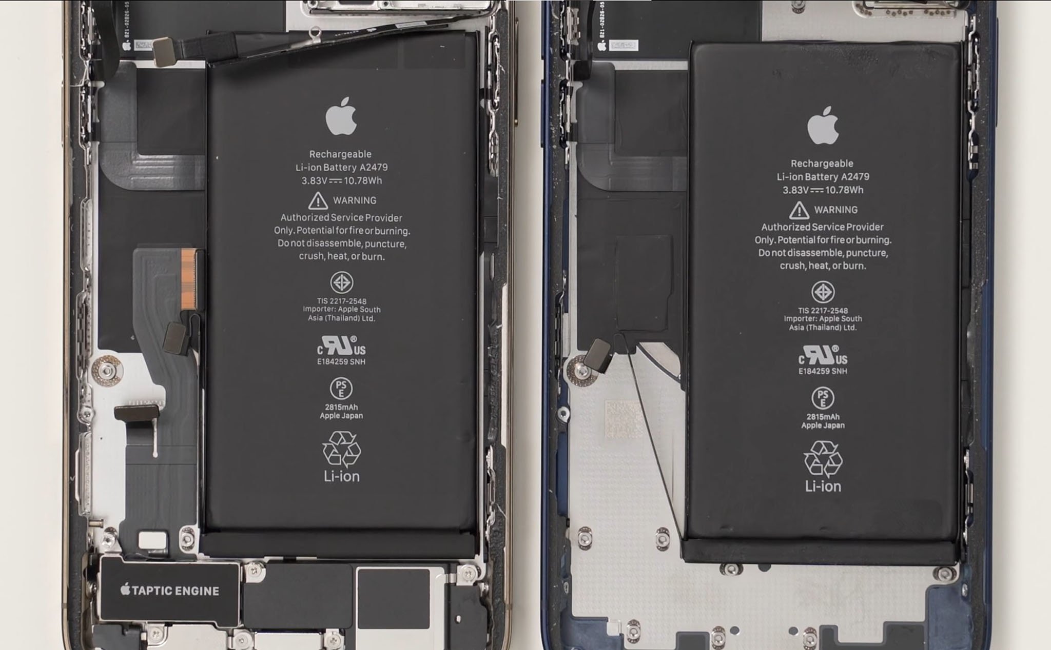 Mổ iPhone 12 và 12 Pro: nhiều linh kiện dùng chung, pin dung lượng 2815 mAh như nhau