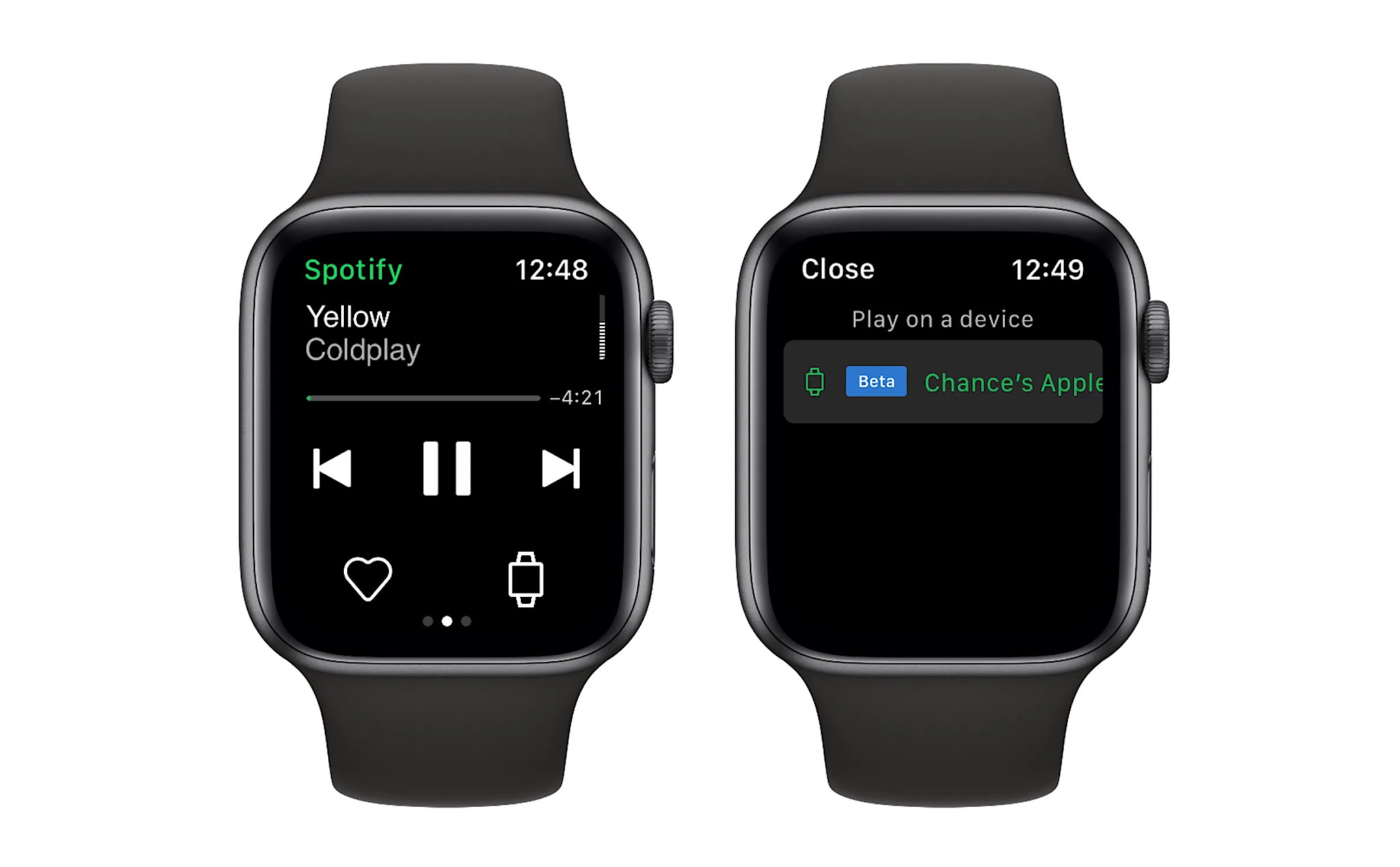Spotify đã cho phép stream nhạc trực tiếp trên Apple Watch