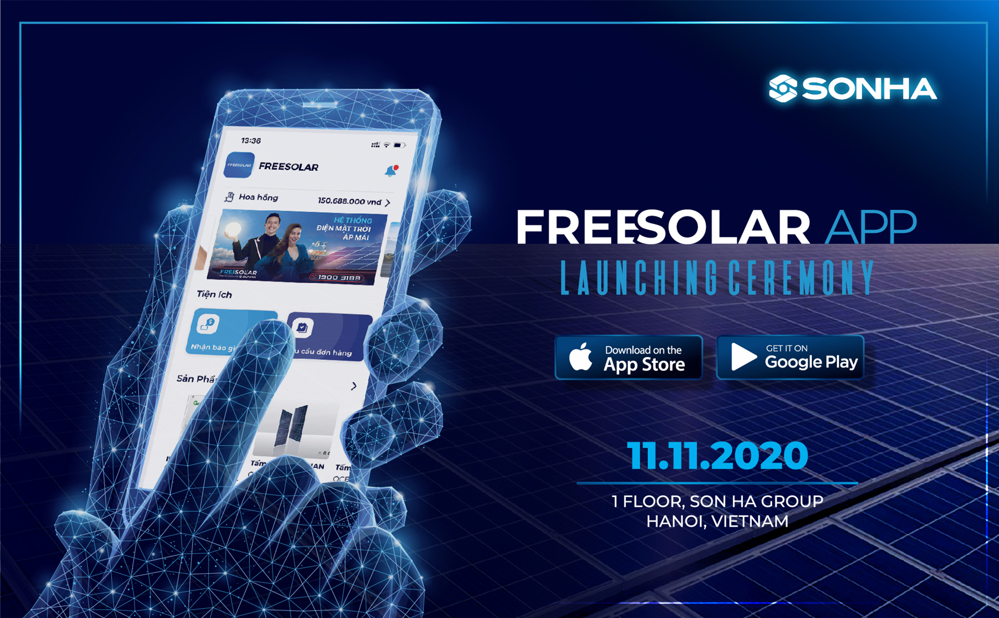 Mời anh em xem livestream ra mắt ứng dụng FreeSolar (10:00 sáng 11/11/2020)