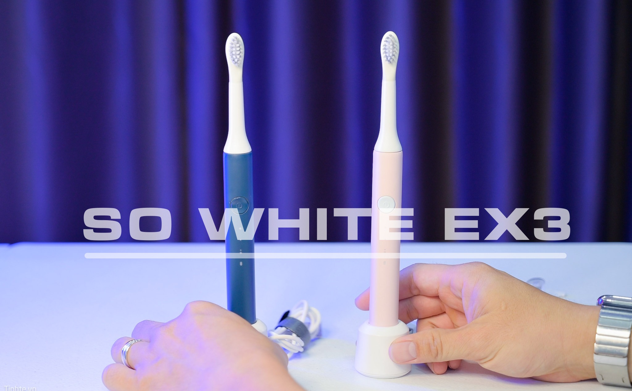 Chỉ cần 180K cũng chải răng rất sạch với bàn chải điện So White EX3, đầu bàn chải 34.5k/cái