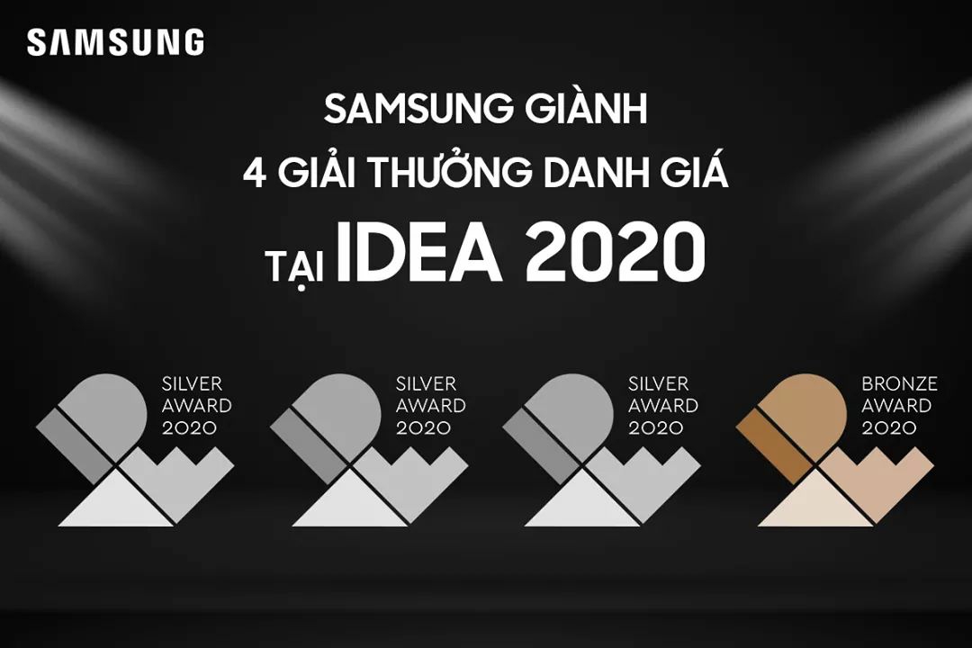 SAMSUNG GIÀNH 4 GIẢI THƯỞNG DANH GIÁ TẠI IDEA 2020
