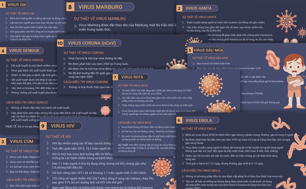 [Infographic] Top 11 Virus nguy hiểm nhất thế giới - Virus Corona vào top.
