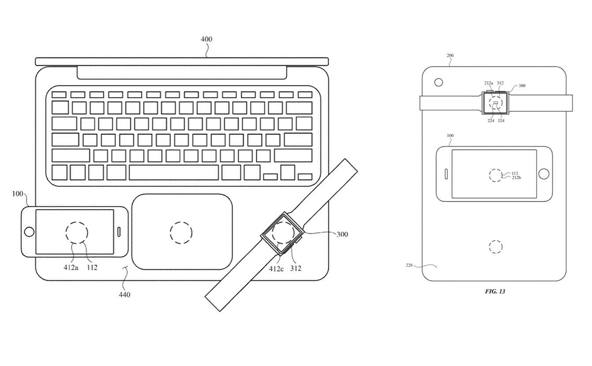 Apple có bằng sáng chế dùng MacBook để sạc không dây cho Watch, iPhone