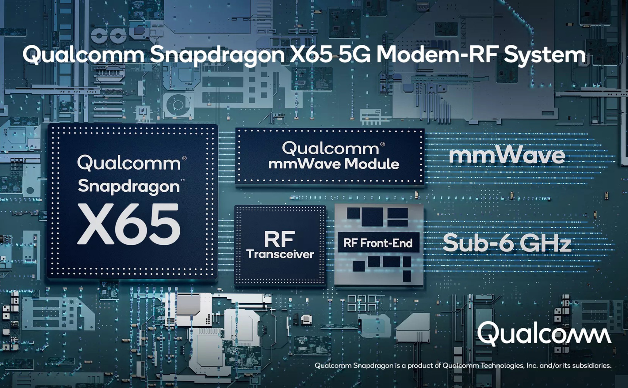 Qualcomm giới thiệu modem X65 5G với tốc độ đạt 10Gb/s