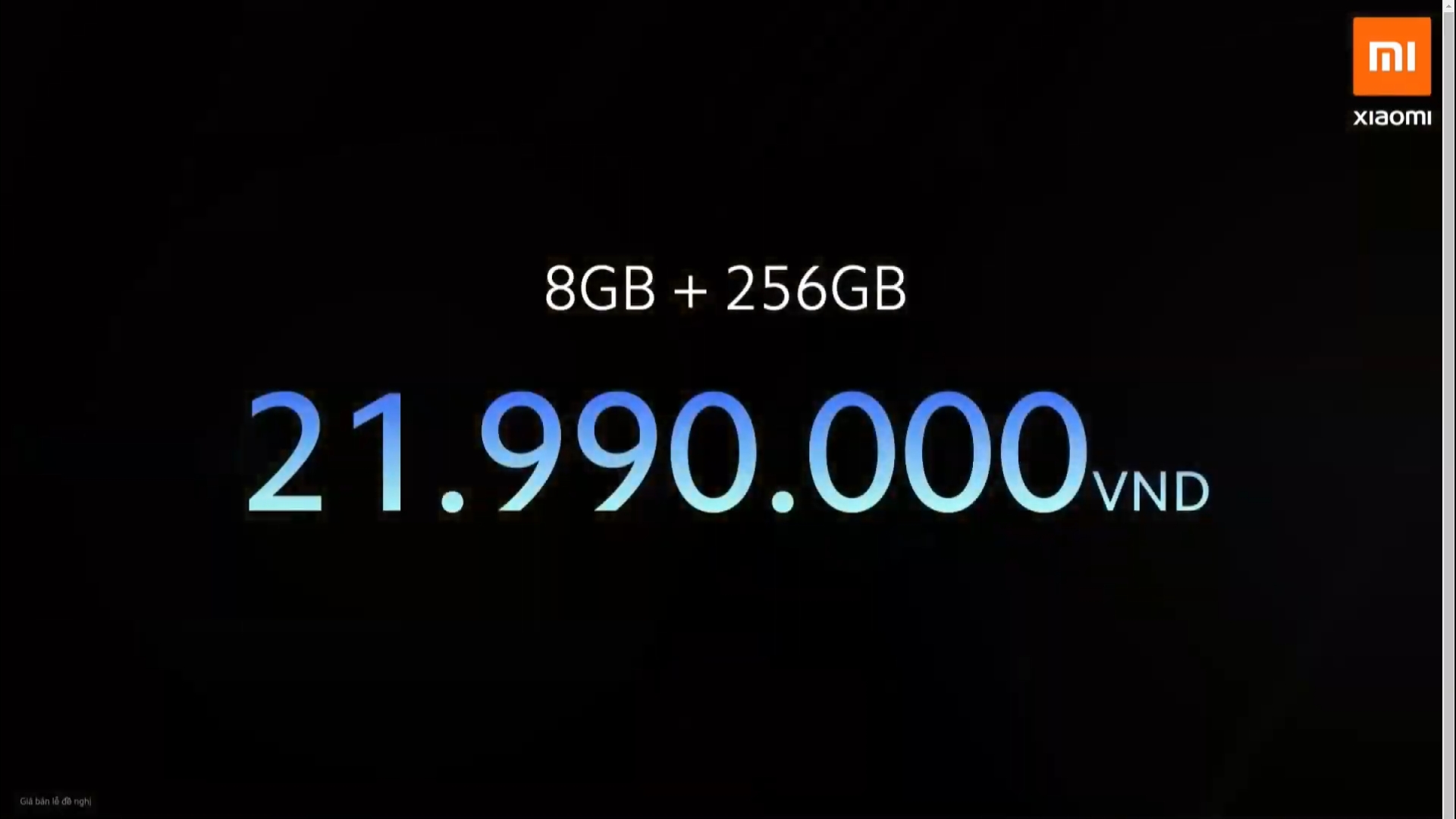 Giá bán chính thức Xiaomi Mi 11 bản 8 GB/256 GB