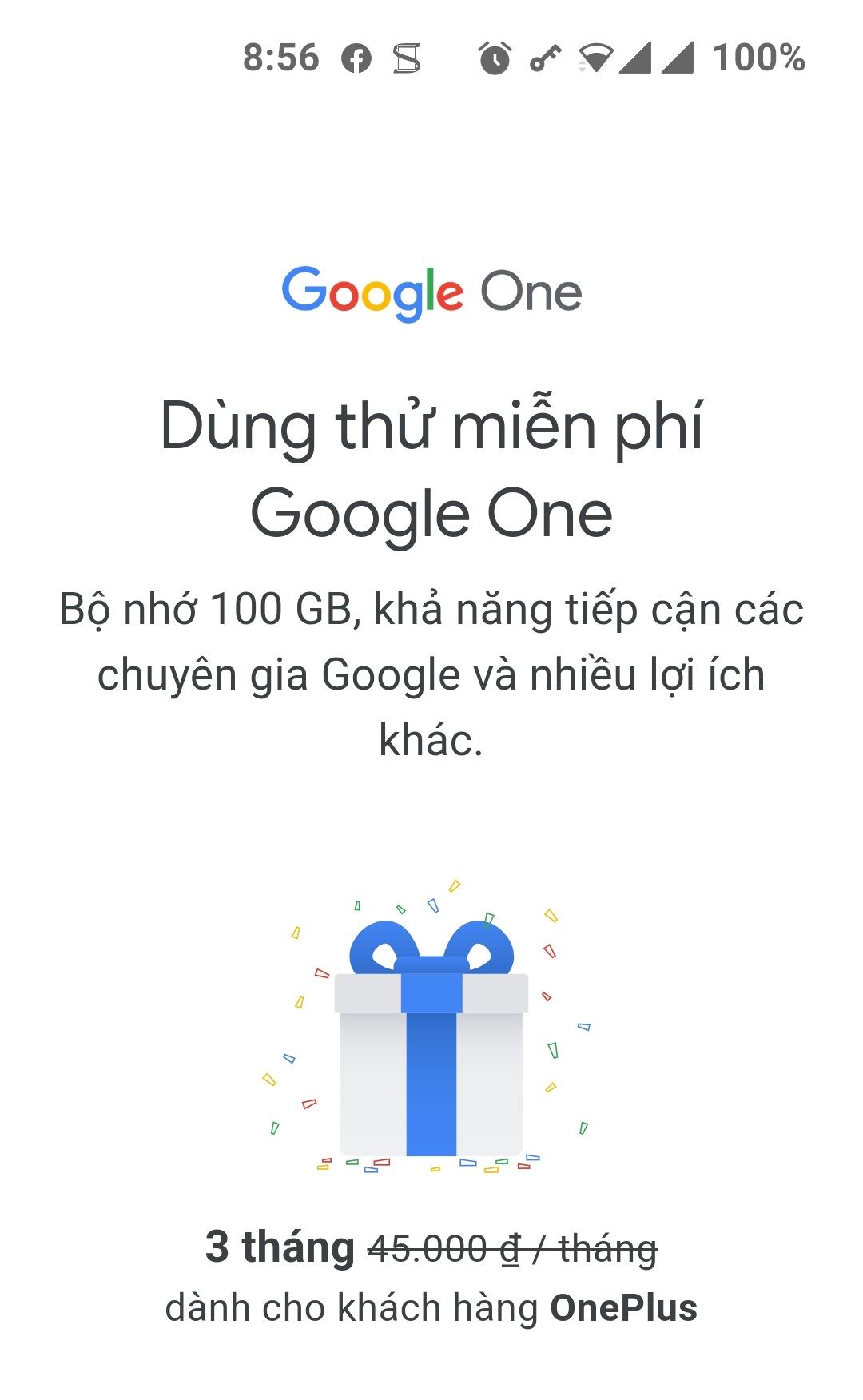 Anh em cho mình hỏi chút về tài khoản Google One ạ