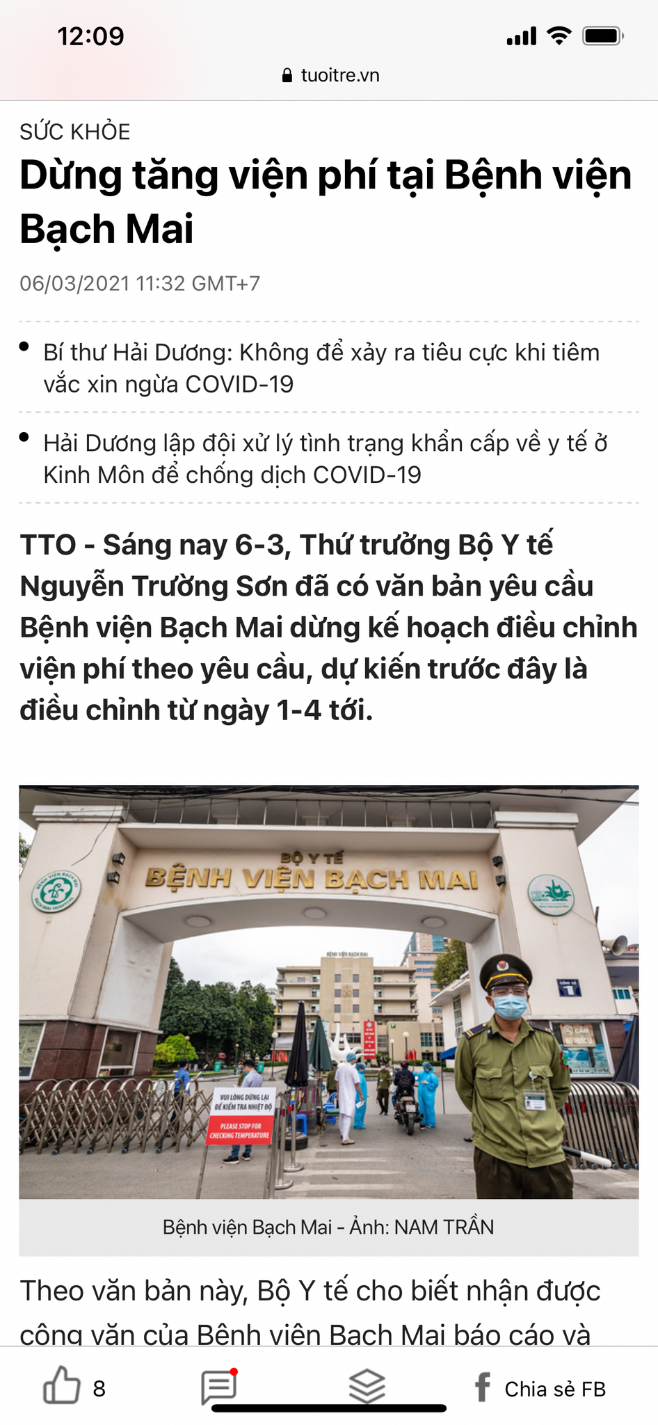 “Bệnh viện Bạch Mai là 1 trong 4 bệnh viện đang thí điểm tự chủ toàn diện” - Tự chủ toàn diện có...