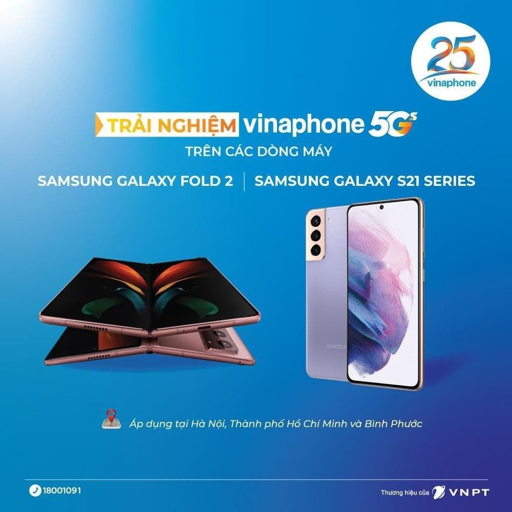 VinaPhone 5G đã sử dụng được trên điện thoại Samsung